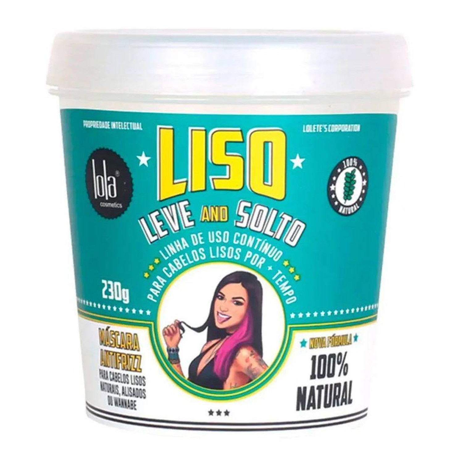 Разглаживающая маска для волос Lola Cosmetics Liso, Leve E Solto Mask