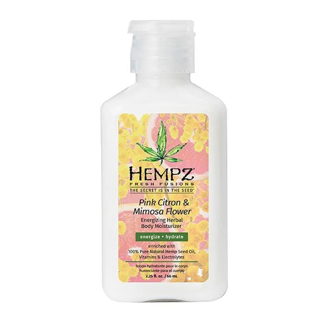 Молочко для тела Розовый лимон и Мимоза Hempz Fresh Fusions Pink Citron And Mimosa Flower Energizing Herbal Body Moisturizer
