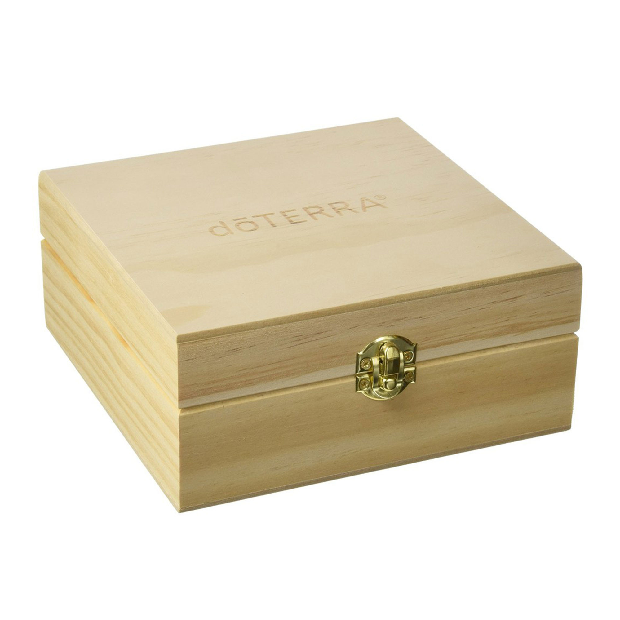 DoTERRA Logo Engraved Wooden Box - Деревянная шкатулка для хранения масел купить