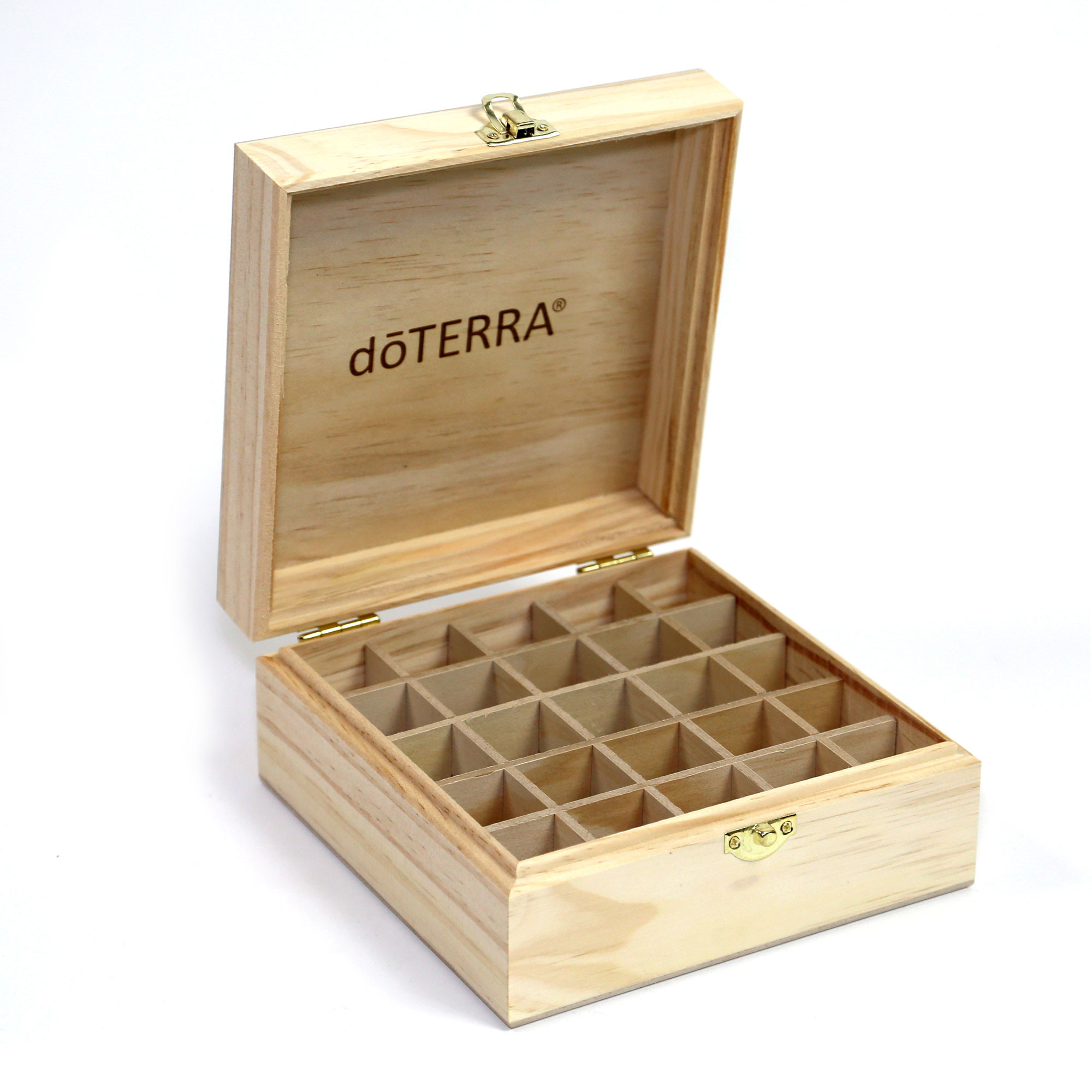 DoTERRA Logo Engraved Wooden Box - Деревянная шкатулка дотерра для хранения масел