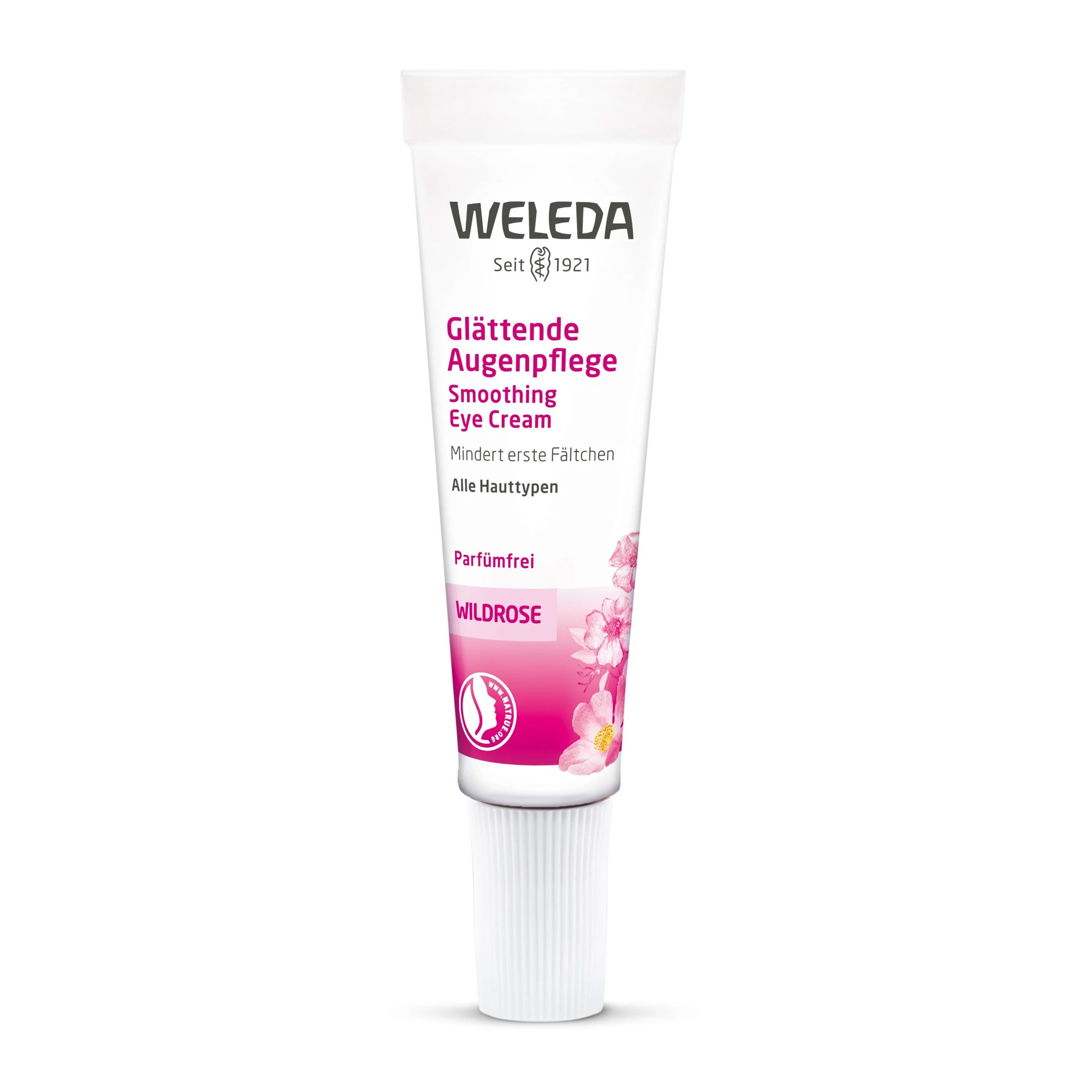 Weleda Wildrose Intensive-Augencreme - Розовый разглаживающий крем для кожи вокруг глаз