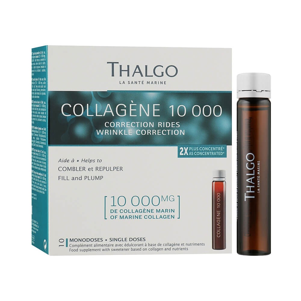 Пищевая добавка в ампулах Коллаген 10 000 Thalgo Hyalu-Procollagene Collagen 10 000 Wrinkle Correction