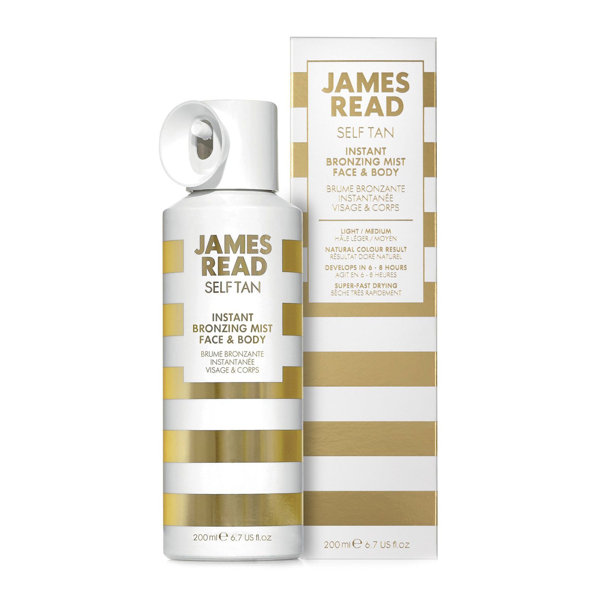 Спрей-автозагар для лица и тела James Read Instant Bronzing Mist Face and Body