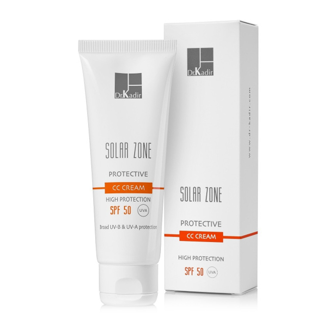 Dr. Kadir Solar Zone Protective CC Cream SPF 50+ - Солнцезащитный увлажняющий CC-крем SPF 50+