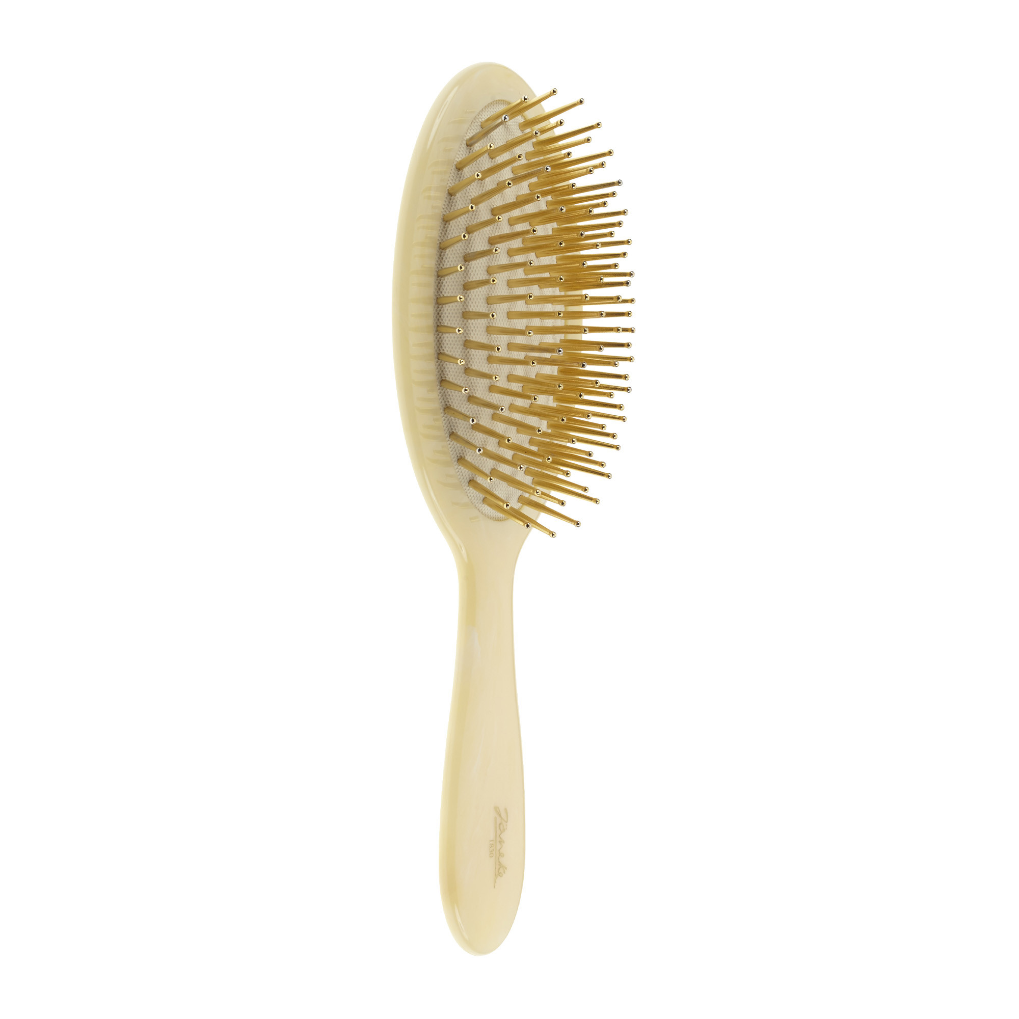 Janeke 1830 Hair-Brush Horn Imitation With Gold Pins - Расческа слоновая кость