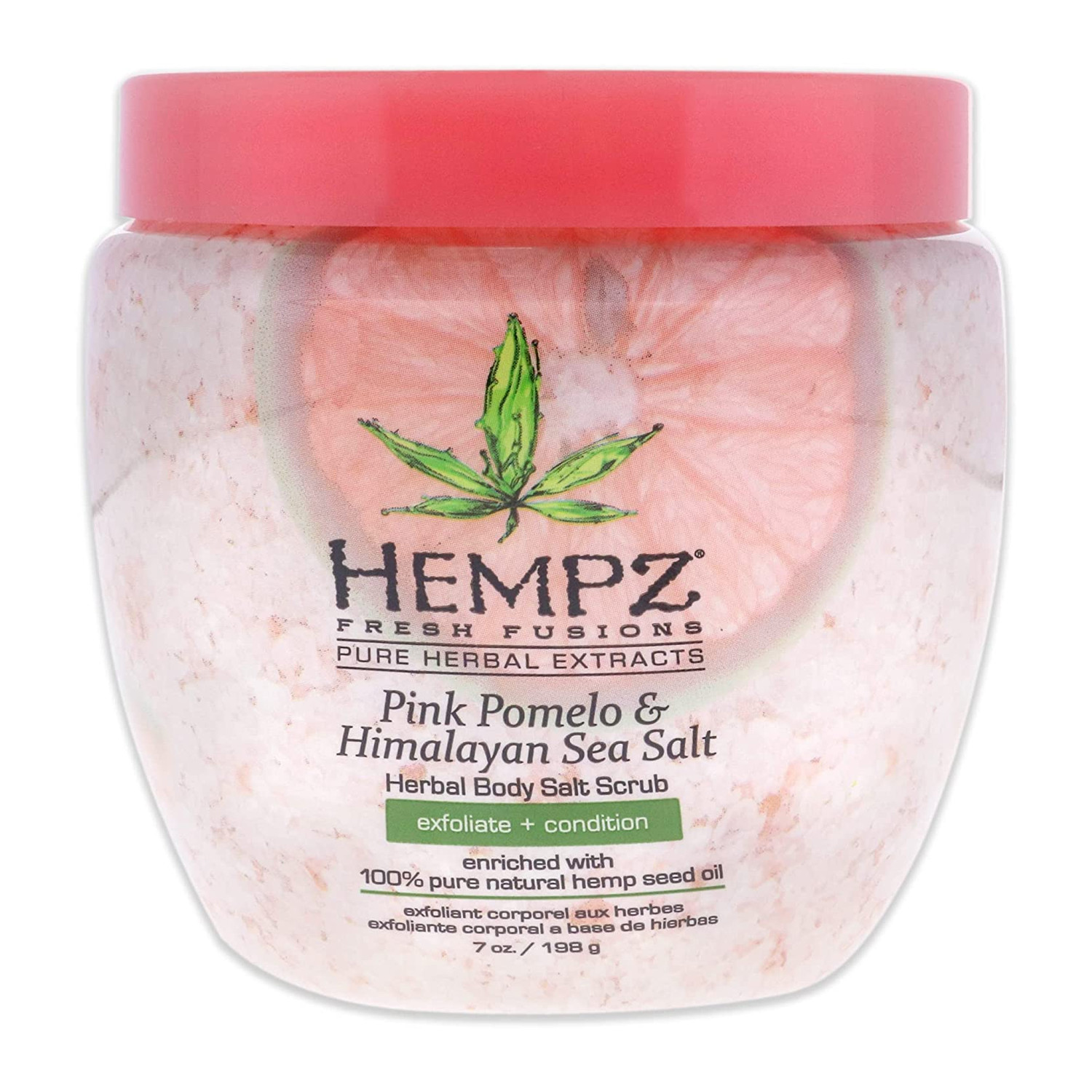 Hempz Pink Pomelo And Himalayan Sea Salt Herbal Body Salt Scrub - Скраб для тела Помело и Гималайская соль