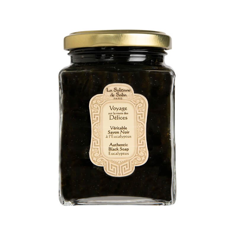 La Sultane De Saba Black Soap - Черное мыло с эвкалиптом для лица и тела
