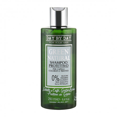 Шампунь защитный для окрашенных и поврежденных волос Alan Jey Green Natural Shampoo Protettivo