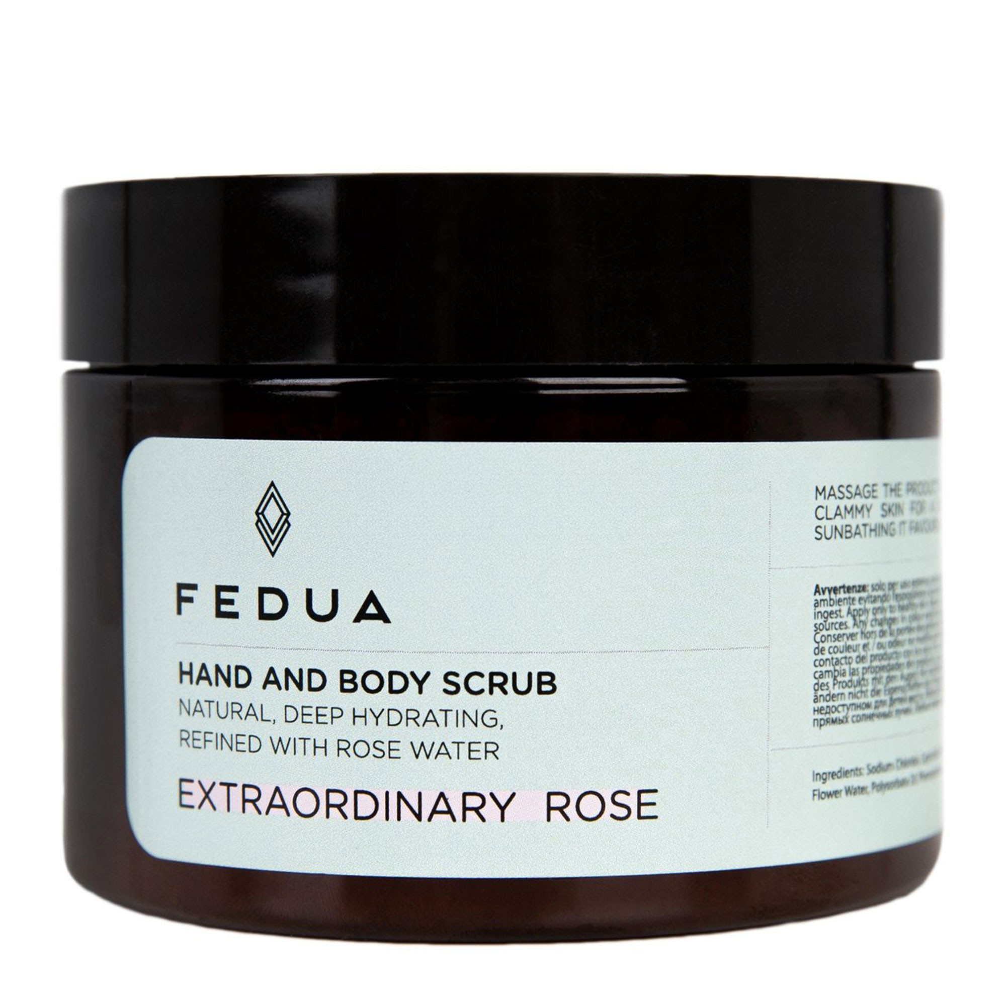 Скраб для рук и тела с ароматом розы Fedua Hand and Body Scrub Extraordinary Rose