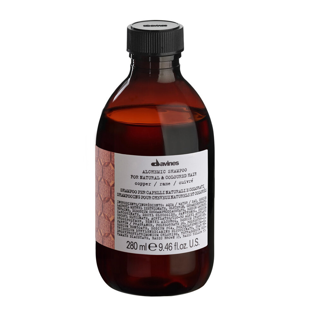 Davines Alchemic Shampoo Copper Медный шампунь для натуральных и окрашенных волос