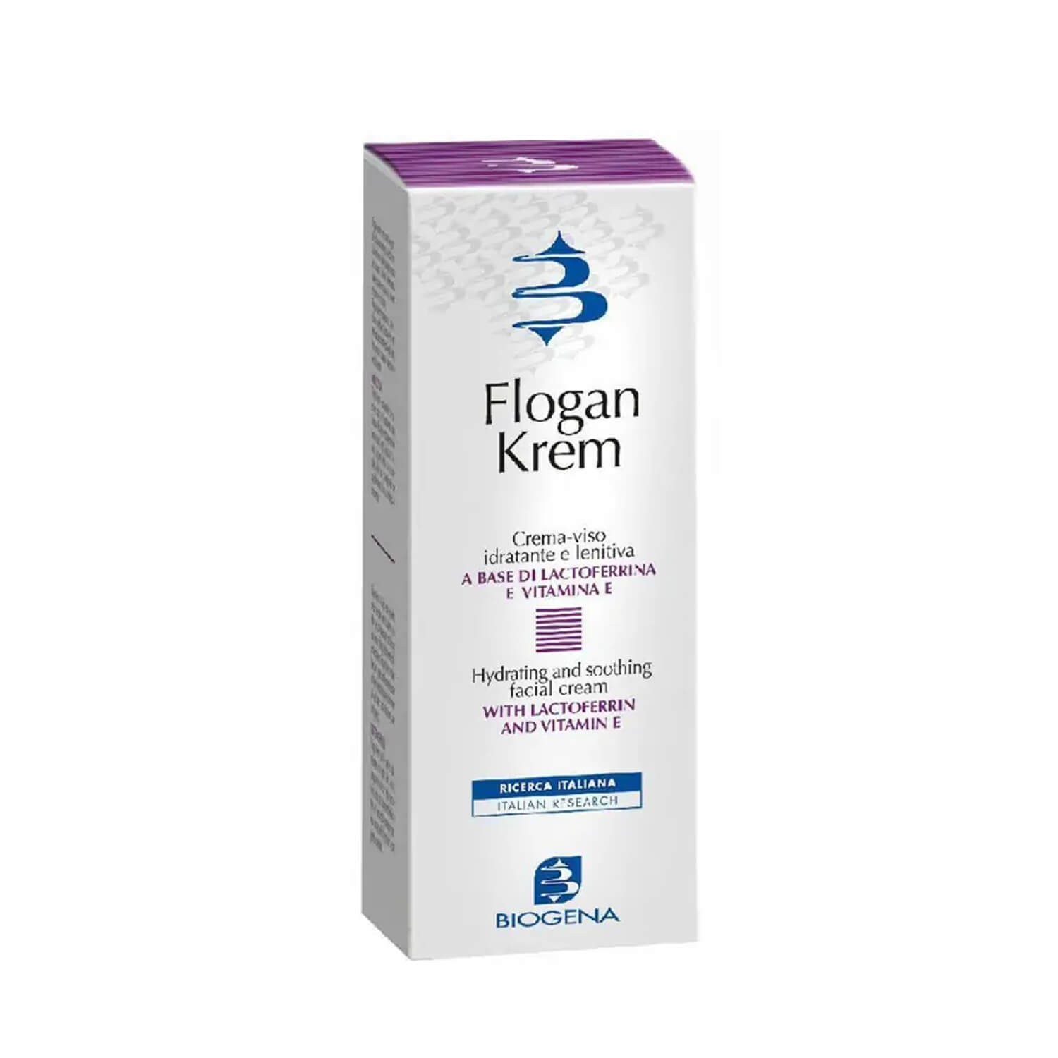 Крем заспокійливий і зволожуючий для гіперактивної шкіри Biogena Flogan Krem 