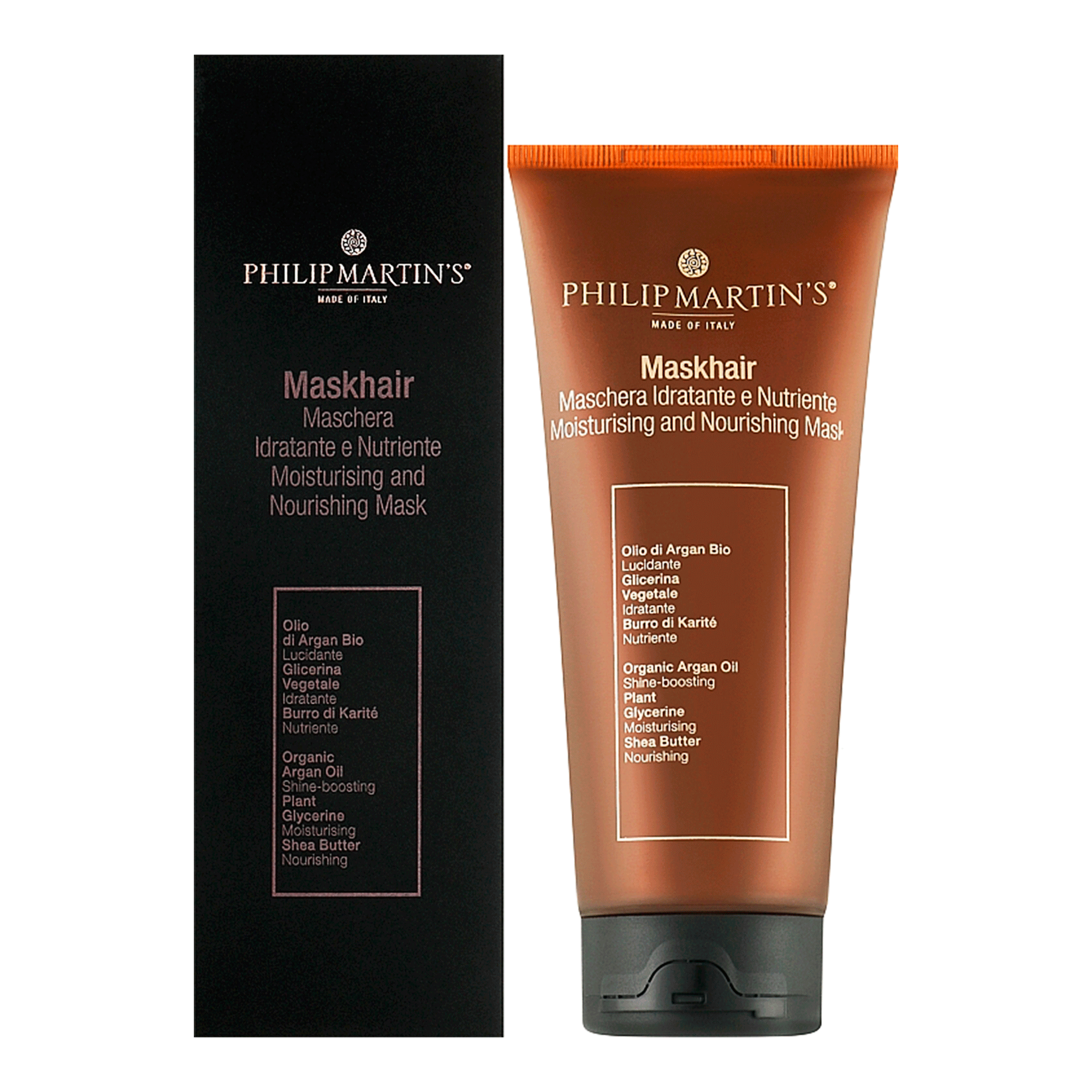 Зволожуюча та поживна маска для волосся Philip Martin’s Maskhair