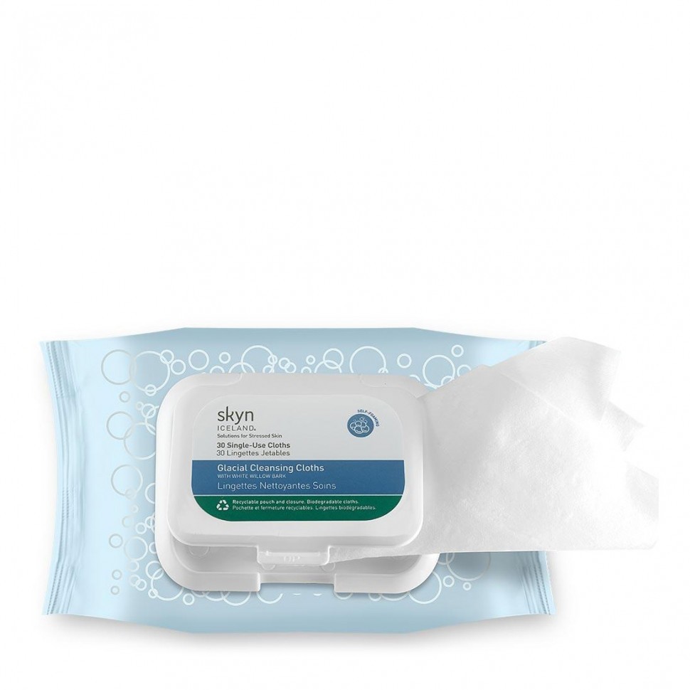 Очищаючі серветки для обличчя Skyn Iceland Glacial Cleansing Cloths