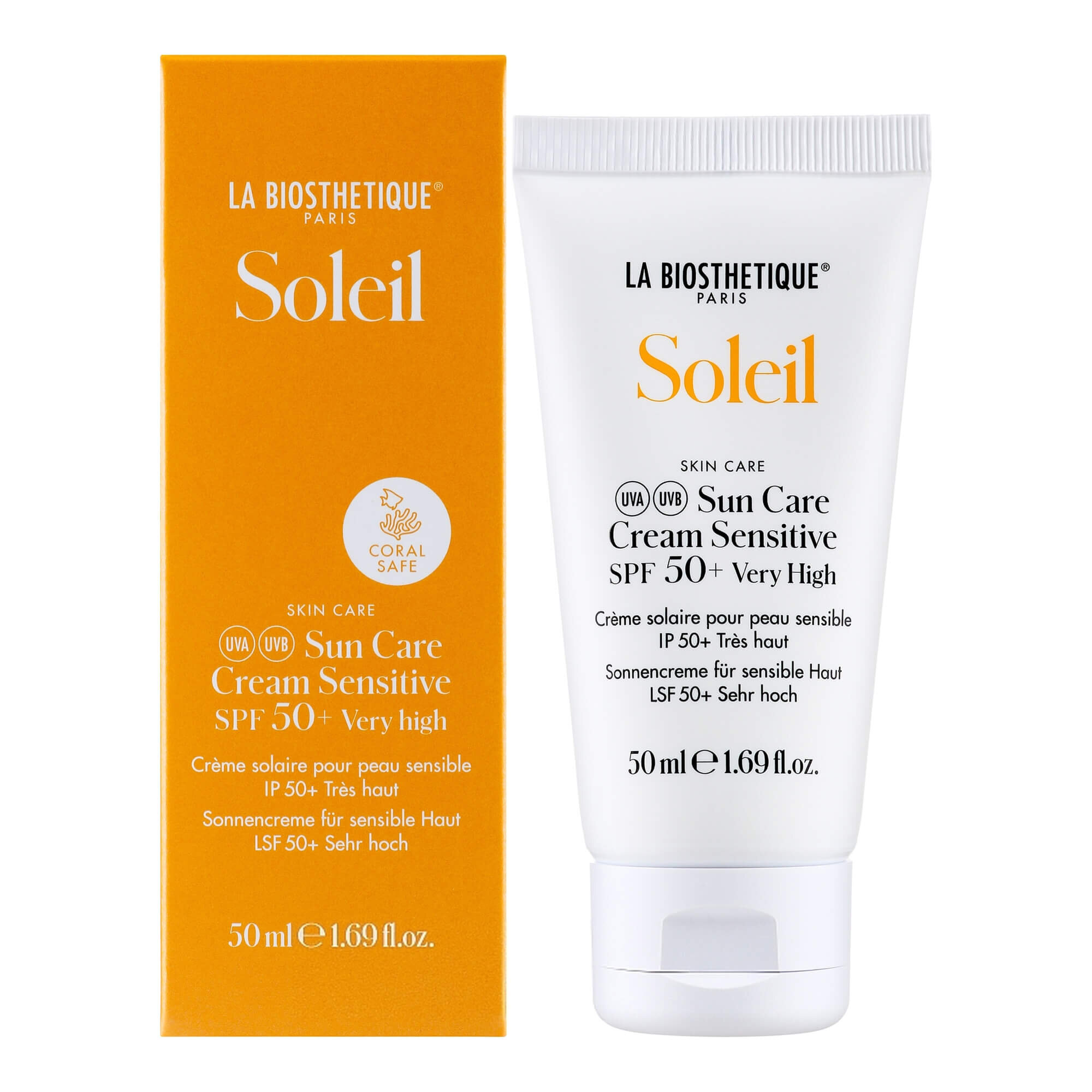 Солнцезащитный крем для чувствительной кожи La Biosthetique Soleil Sun Care Cream Sensitive SPF 50+