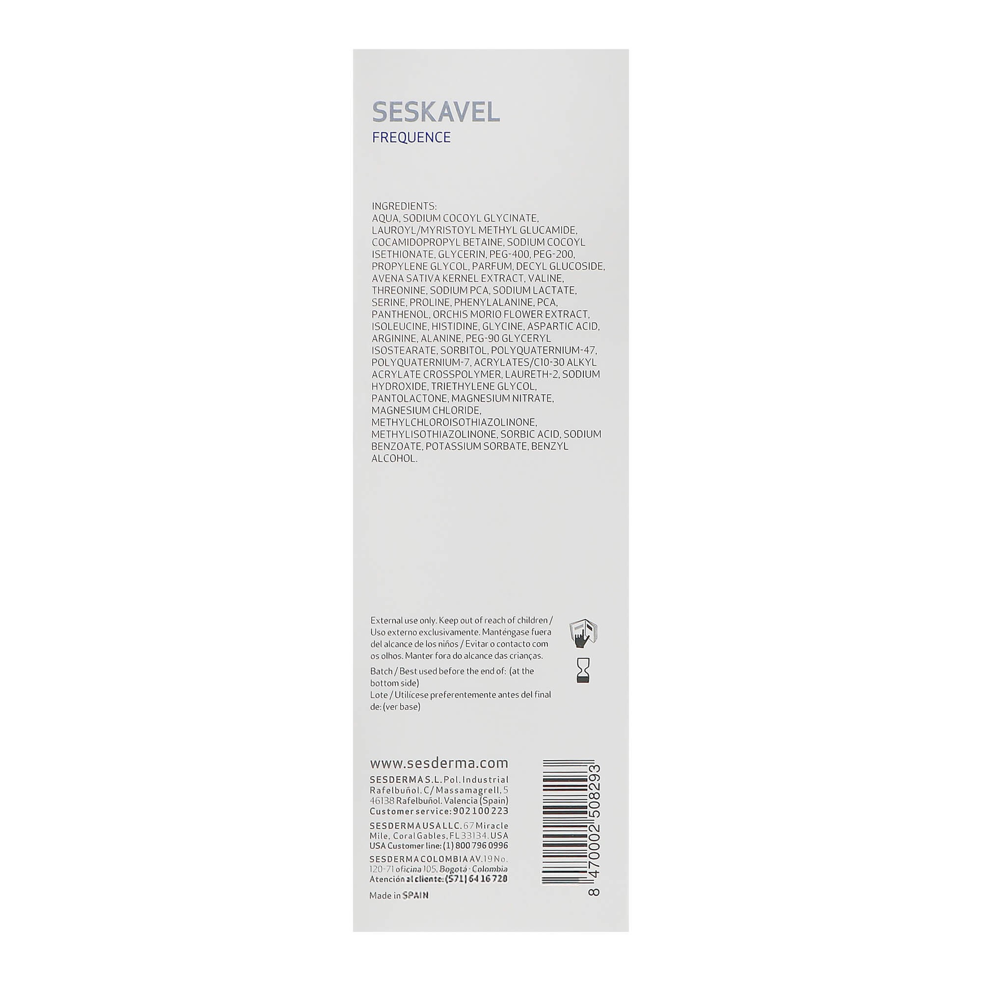 Sesderma Seskavel Frequence Shampoo Украина