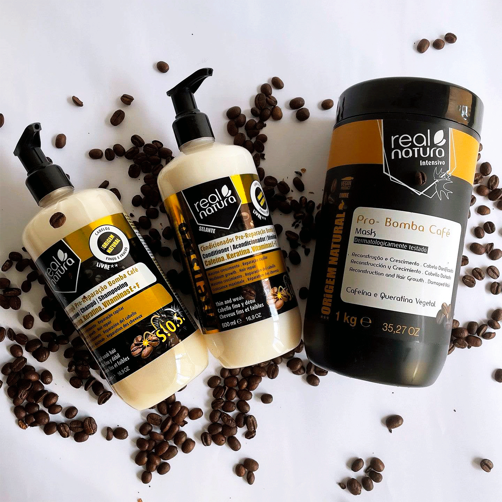 Кондиционер восстанавливающий Real Natura Pro-Bomba Cafe