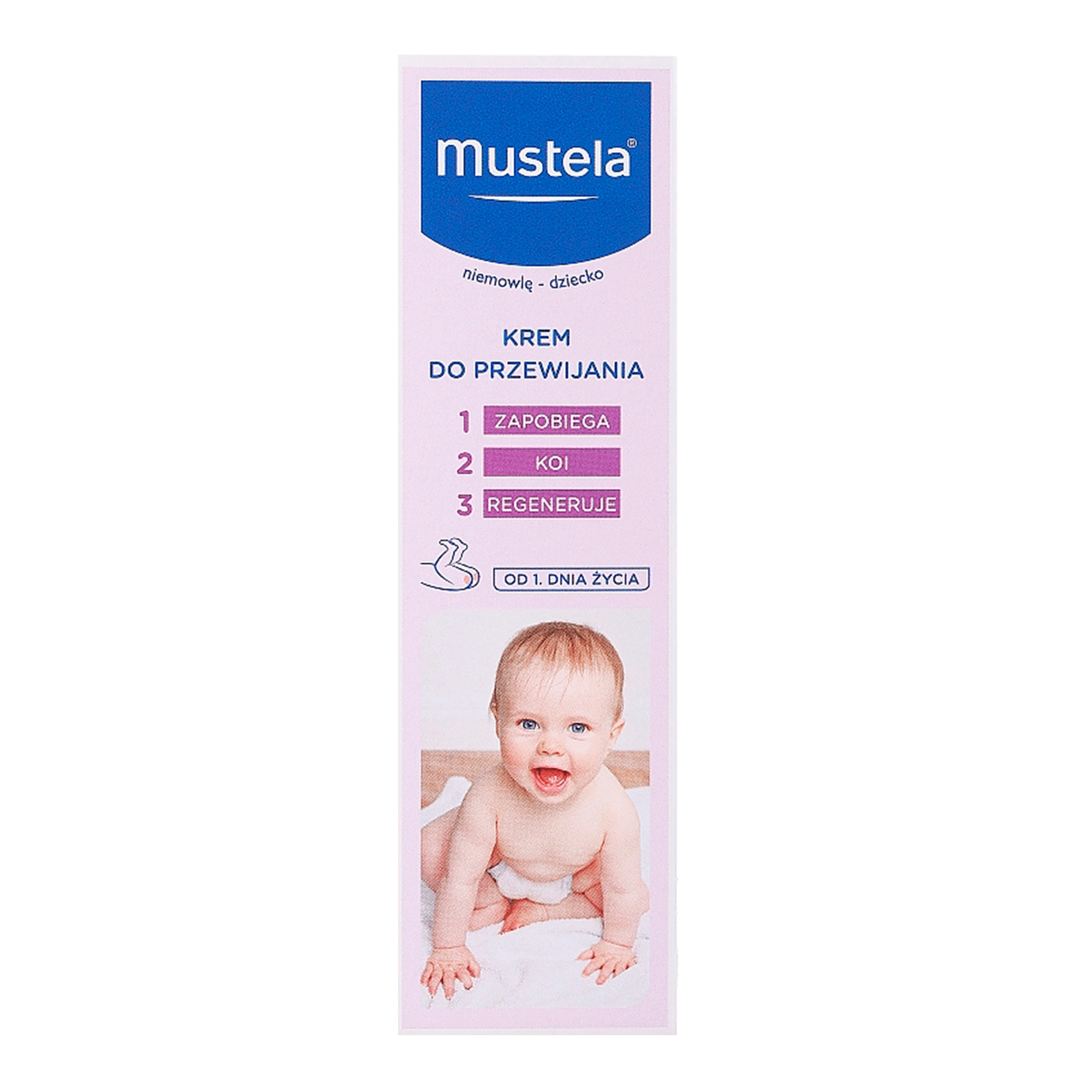 Витаминизированный защитный крем под подгузник 1 2 3 Mustela Vitamin Barrier Cream