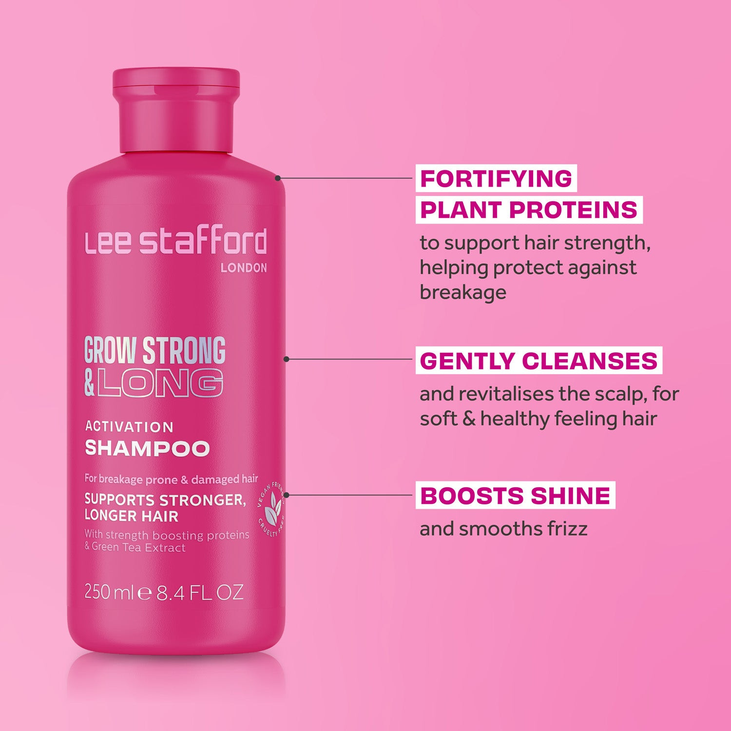 Шампунь-активатор роста волос Lee Stafford Grow Strong And Long Activation Shampoo