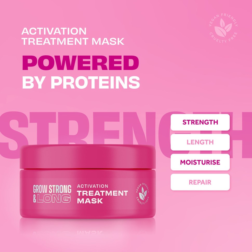 Маска-активатор для росту волосся Lee Stafford Grow Strong And Long Activation Treatment Mask
