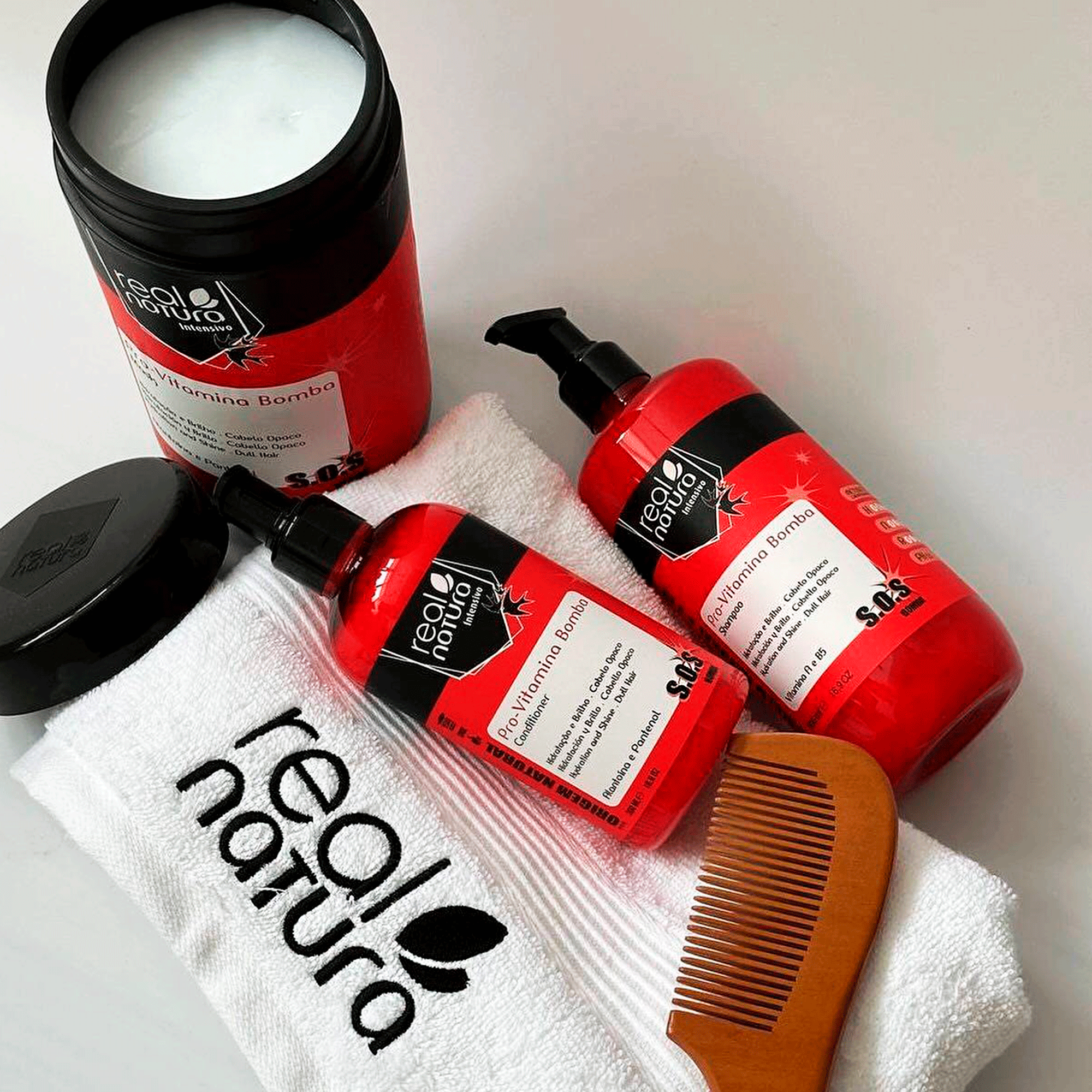 Шампунь для інтенсивного зволоження Real Natura Sem Sal Pro-Vitamina Bomba Shampoo