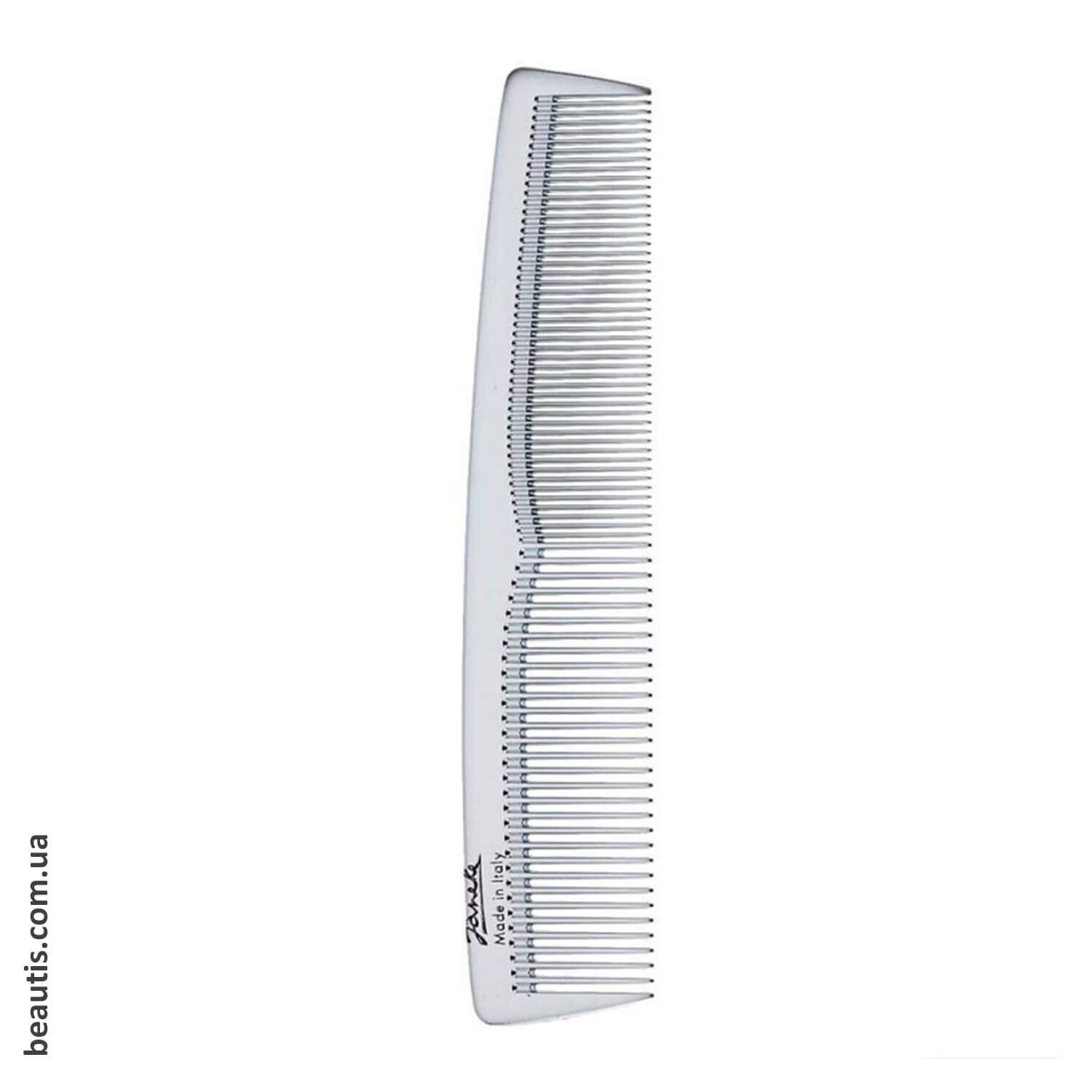 Срібний гребінець для волосся великий Janeke Chrome Toilette Comb Bigger Size