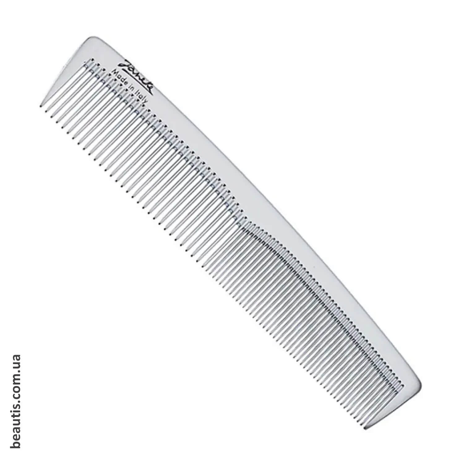 Срібний гребінець для волосся великий Janeke Chrome Toilette Comb Bigger Size