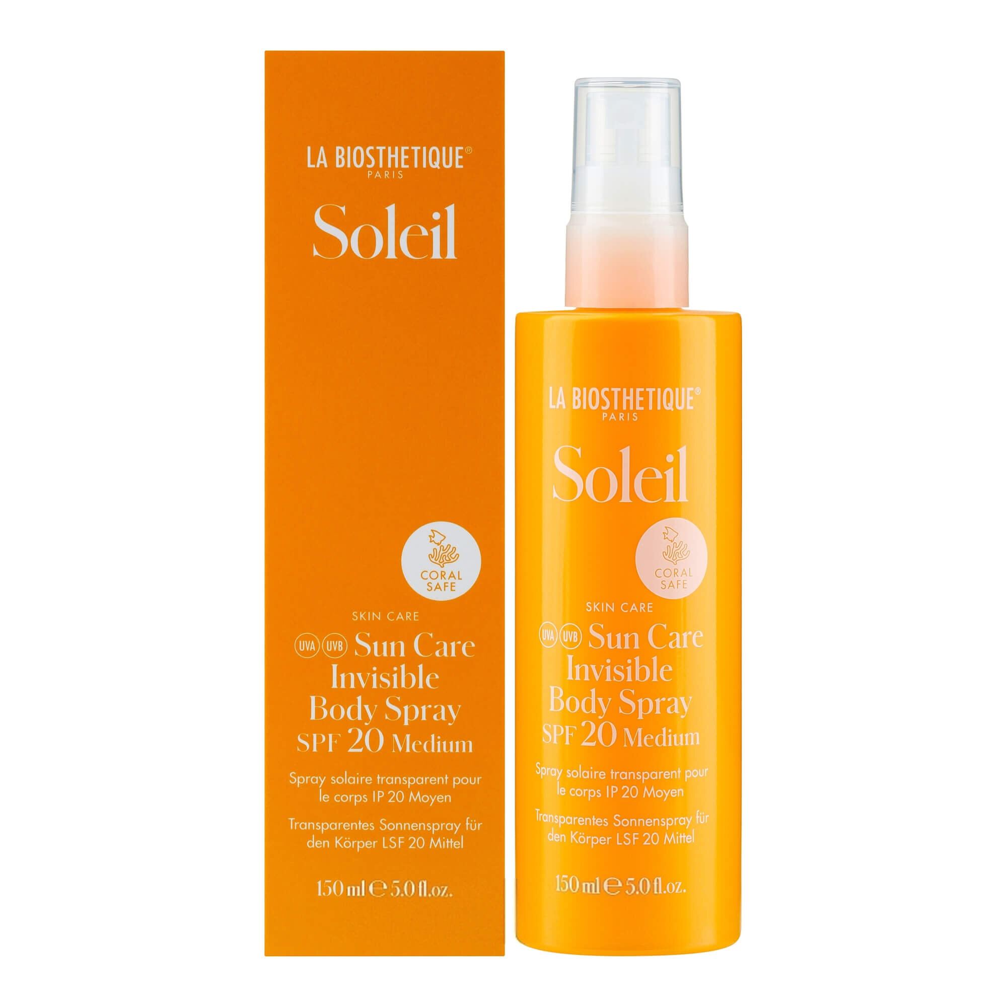 Спрей для тела для защиты от солнца La Biosthetique Soleil Sun Care Invisible Body Spray SPF 20