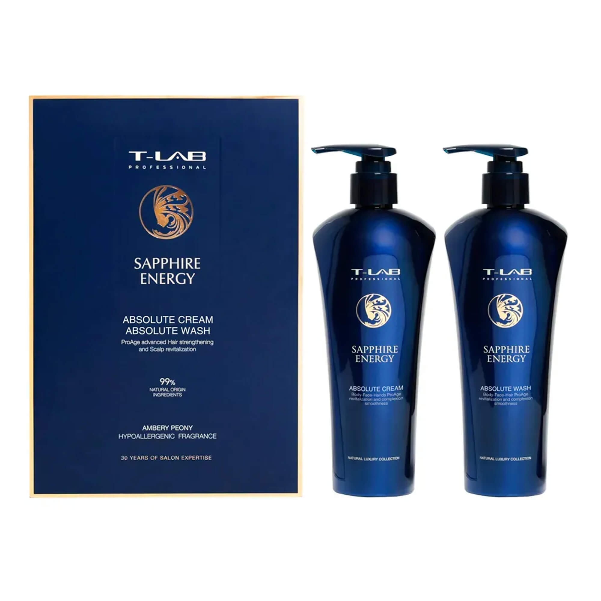 T-Lab Sapphire Energy Duo Shampoo and Duo Treatment Set цена