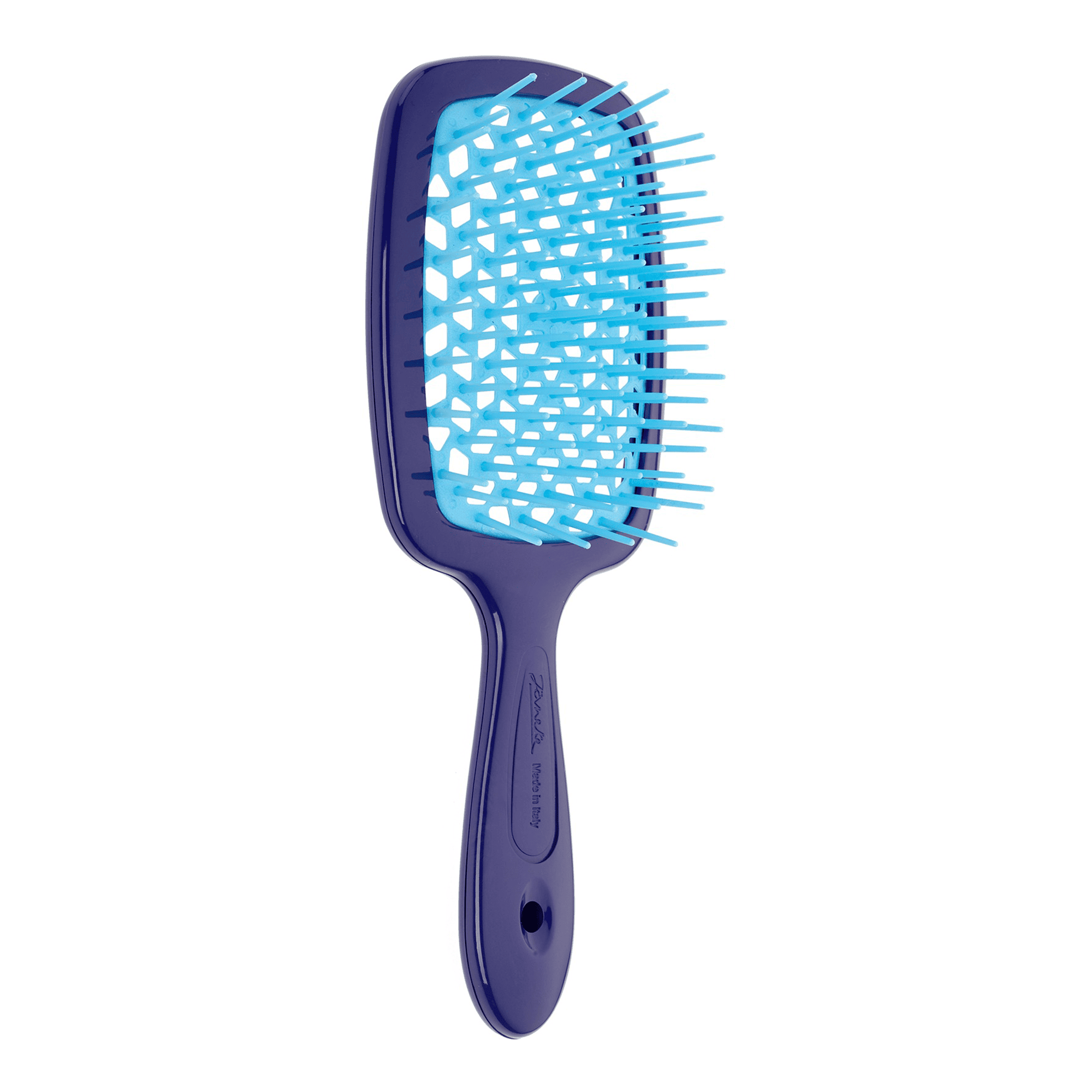 Janeke Щетка для волос Синяя с голубым