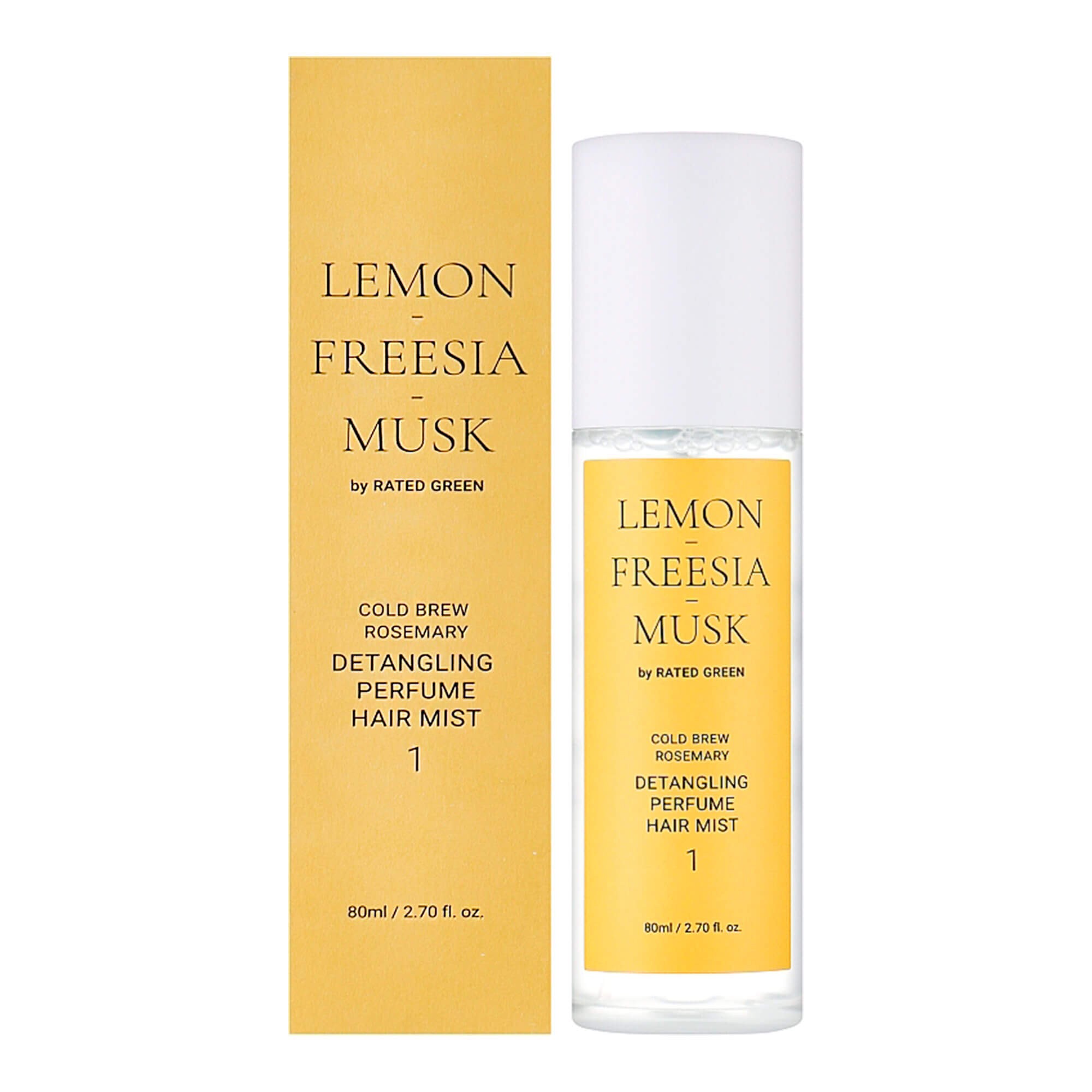 Rated Green Парфюмированный мист для волос лимон-фрезия-мускус