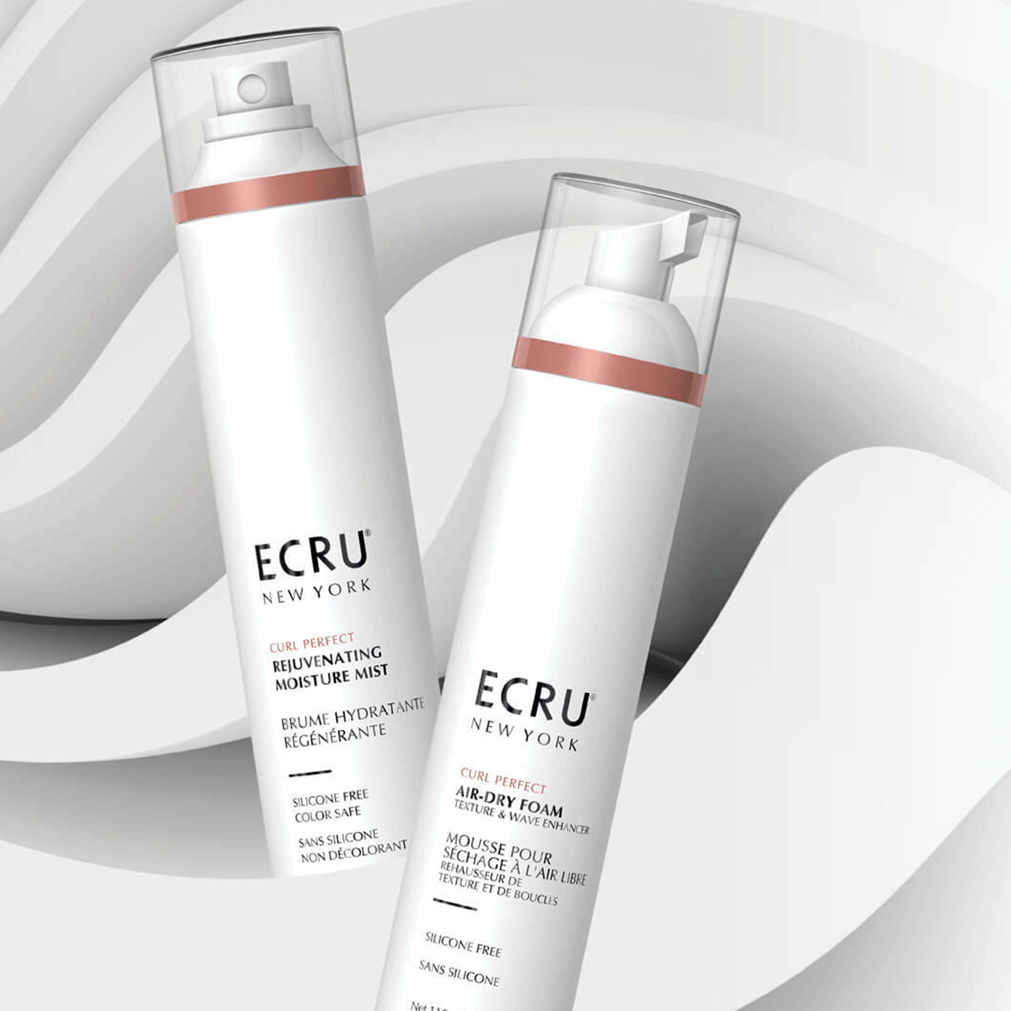 Текстура піни для кучерявого волосся ECRU New York New York Curl Perfect Air-Dry Foam