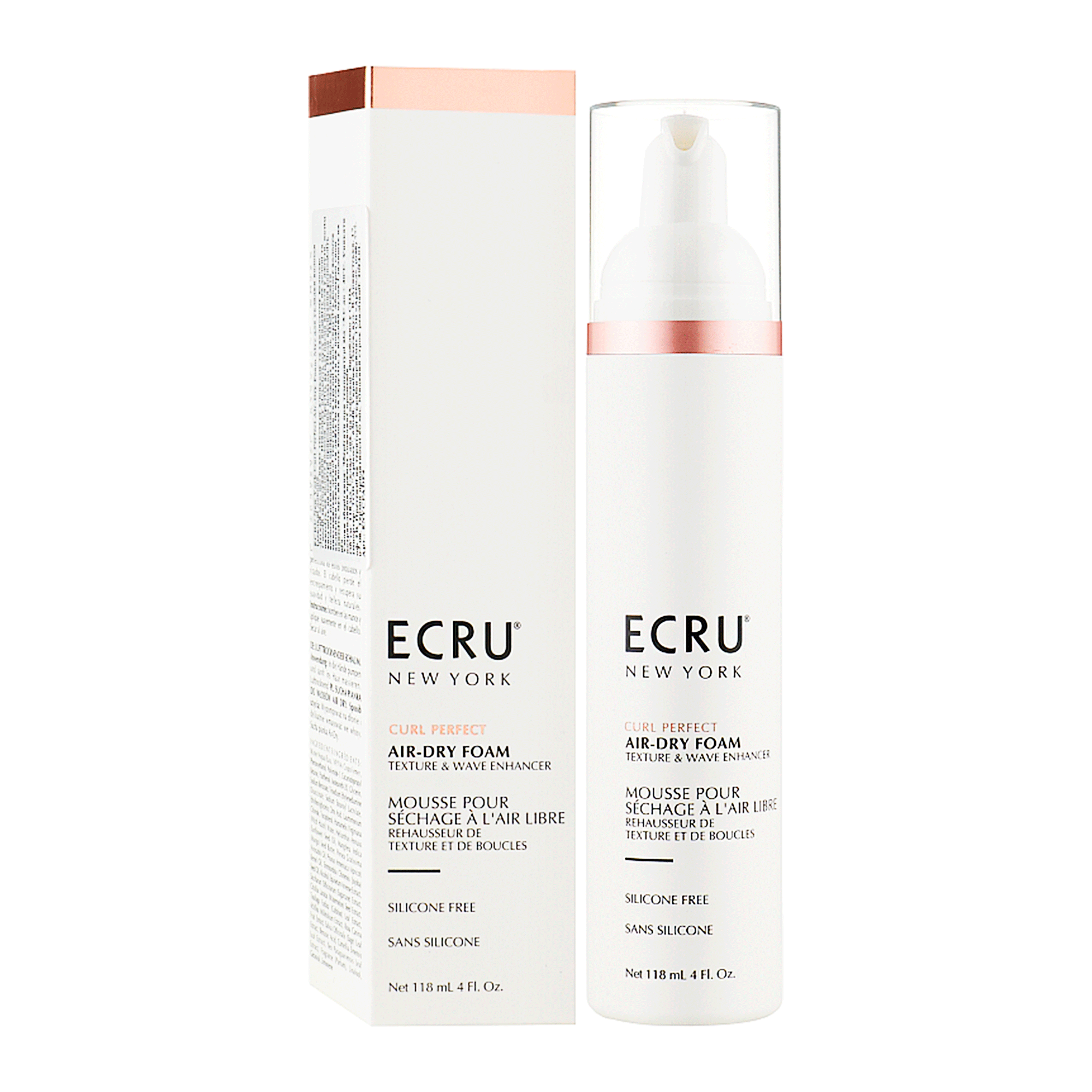 Текстура піни для кучерявого волосся ECRU New York New York Curl Perfect Air-Dry Foam