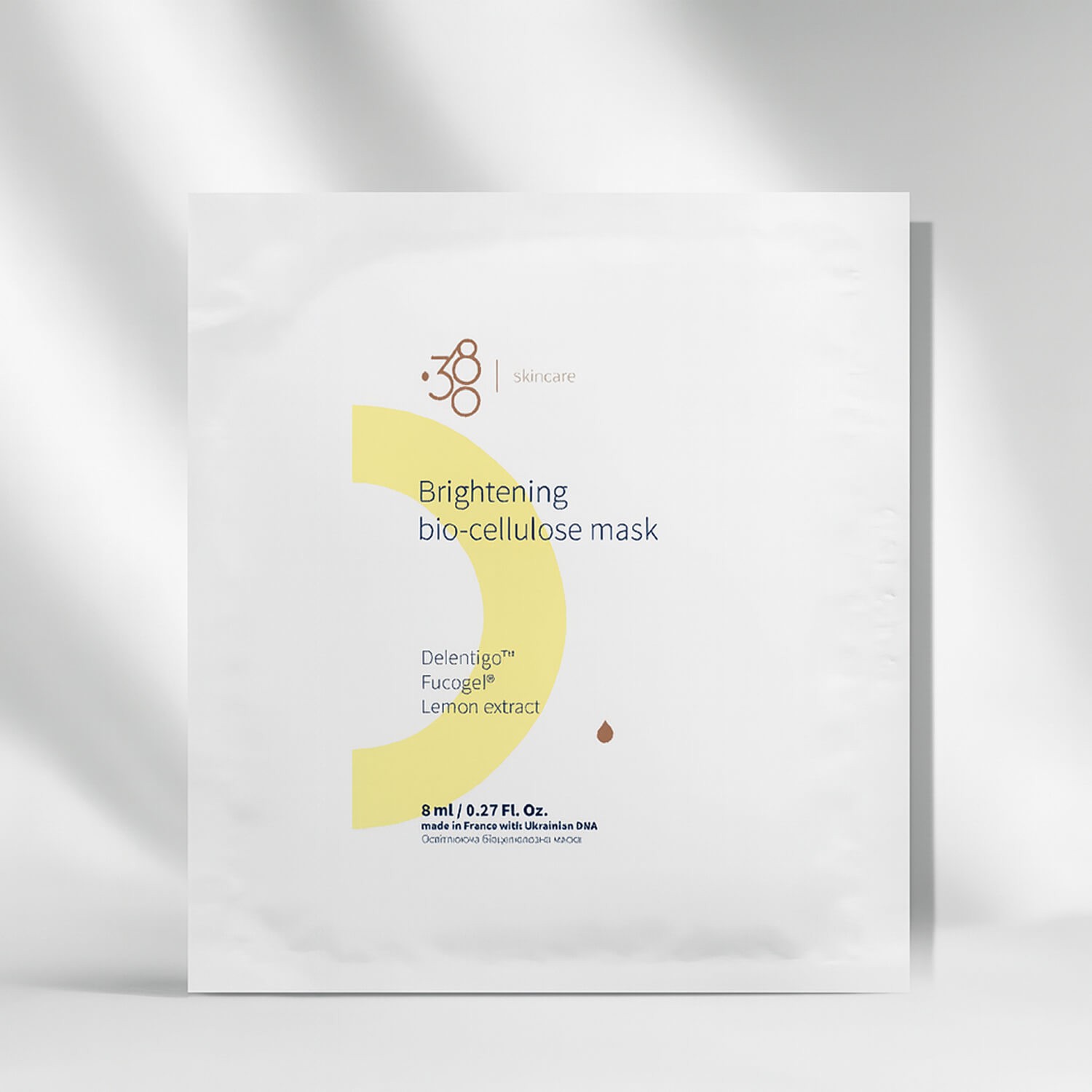 Осветительная биоцеллюлозная маска для лица 380 Skincare Brightening Bio-Cellulose Mask