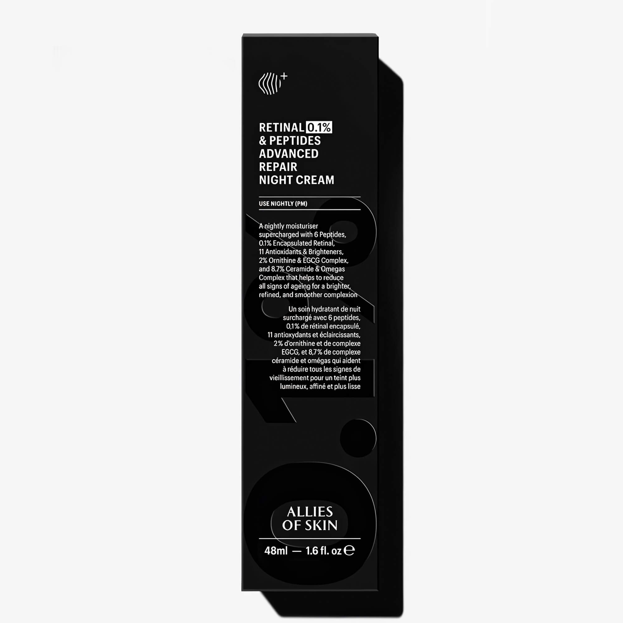 Нічний антивіковий крем з ретиналем 0.1% Allies of Skin Retinal & Peptides Advanced Repair Night Cream