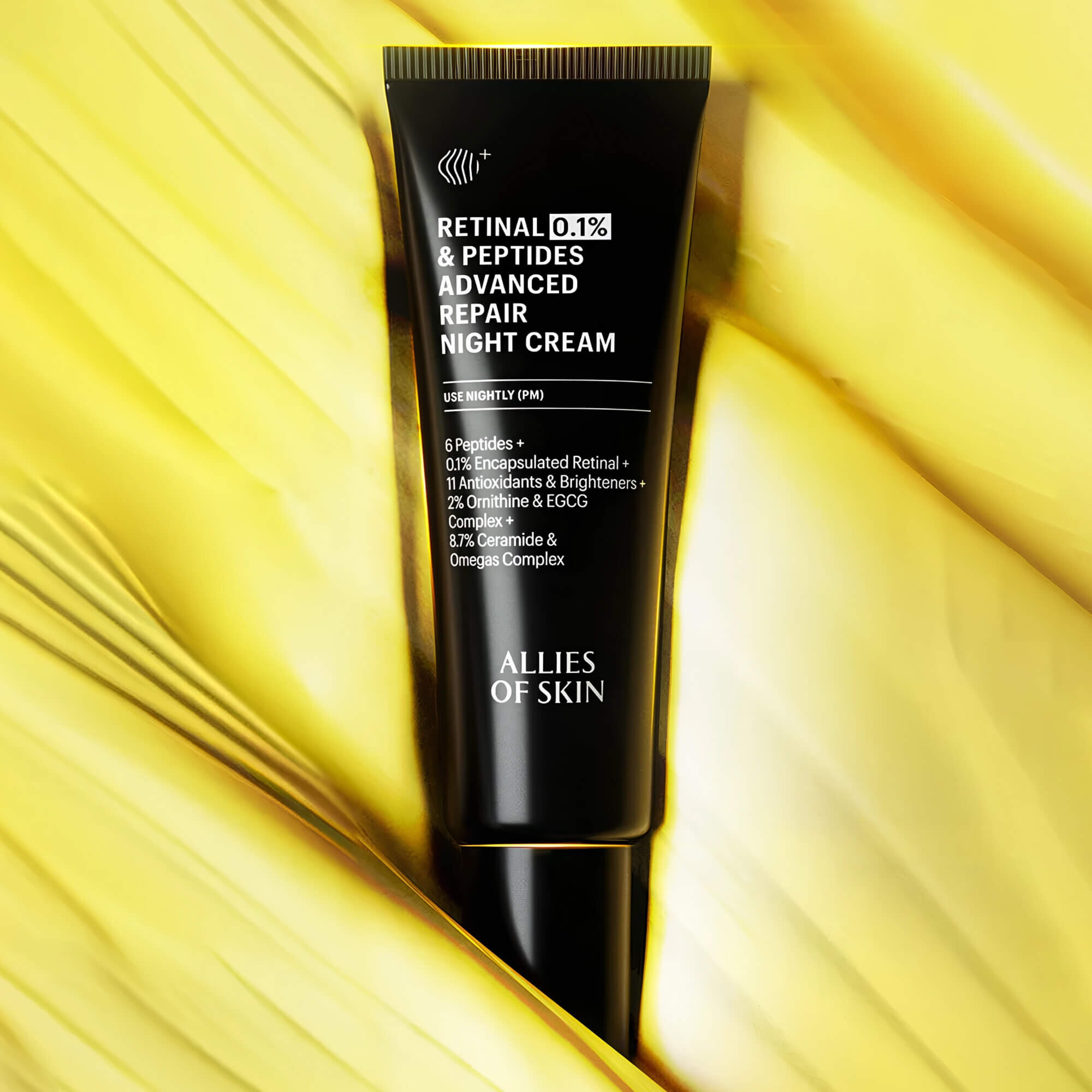 Нічний антивіковий крем з ретиналем 0.1% Allies of Skin Retinal & Peptides Advanced Repair Night Cream