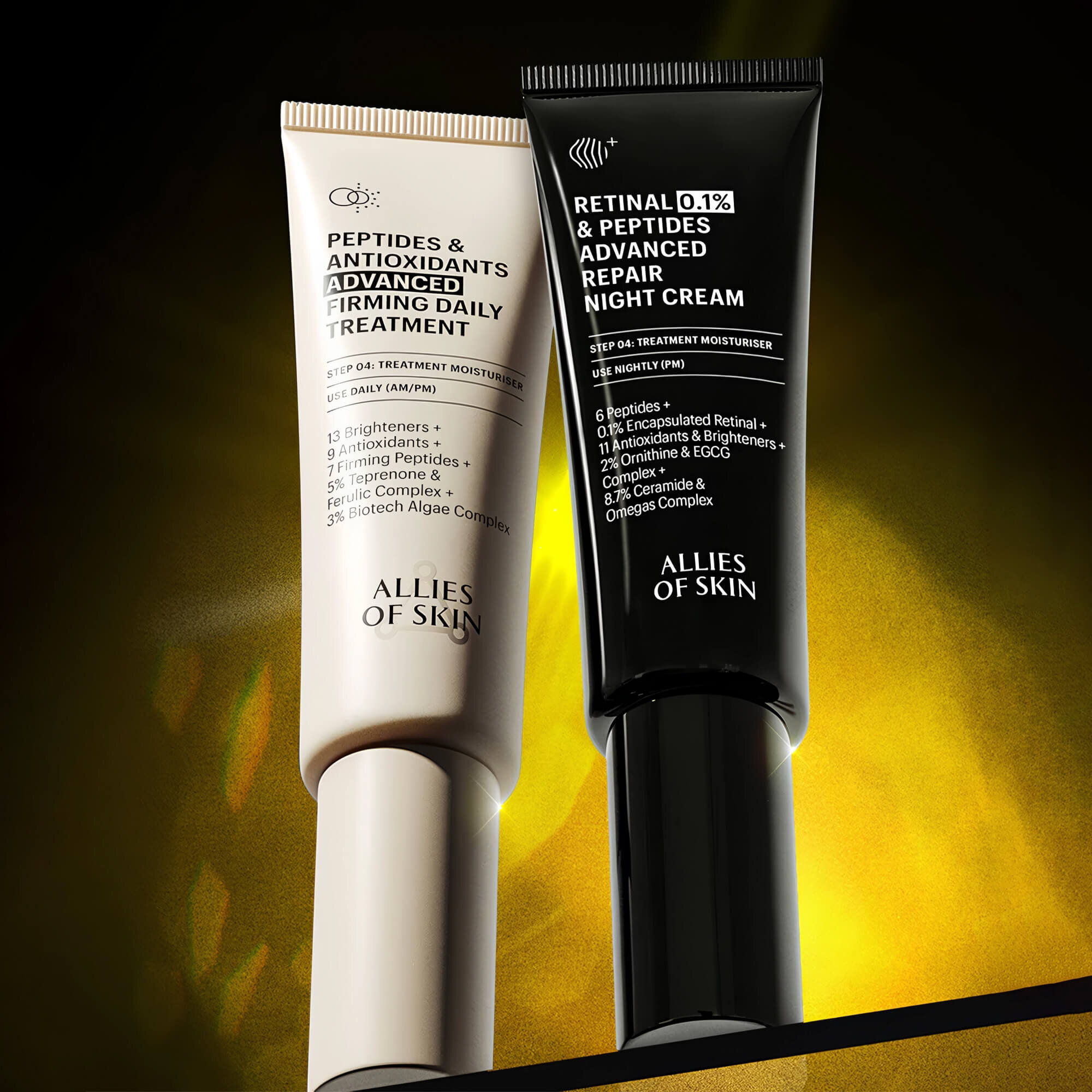 Нічний антивіковий крем з ретиналем 0.1% Allies of Skin Retinal & Peptides Advanced Repair Night Cream