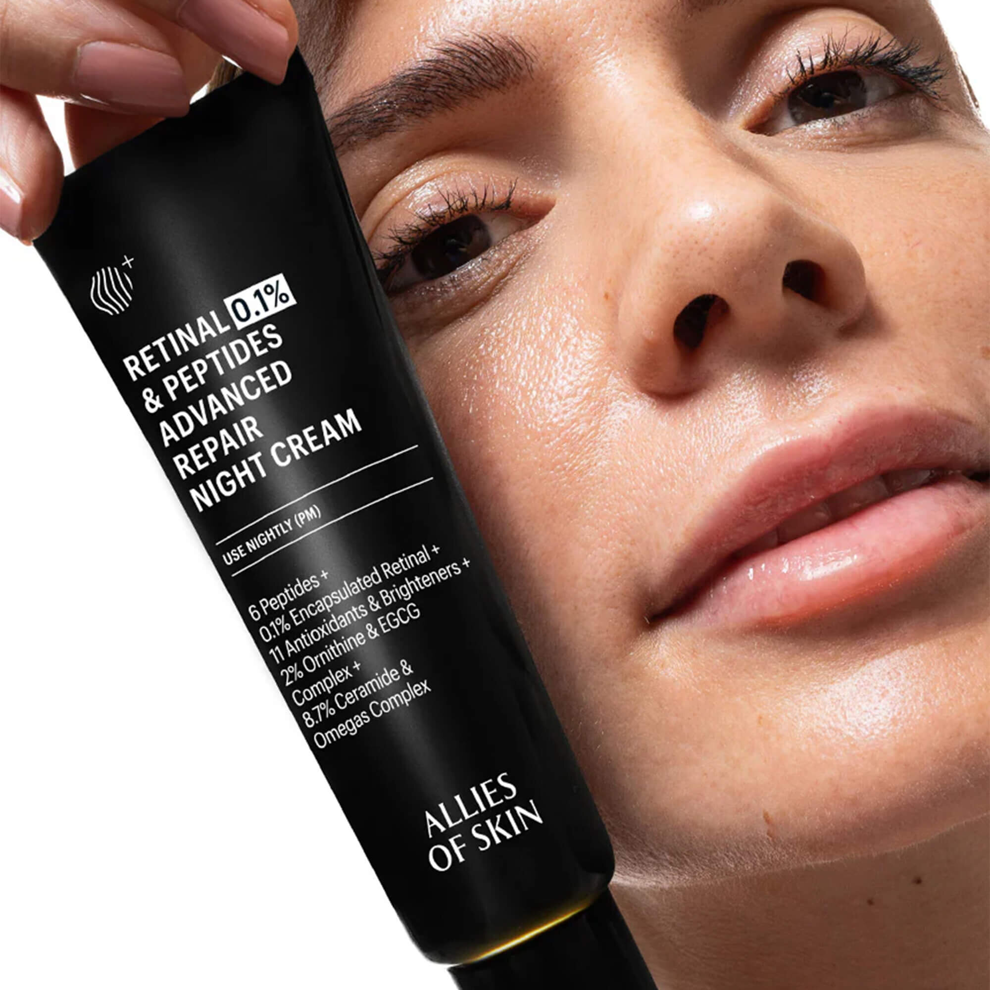 Нічний антивіковий крем з ретиналем 0.1% Allies of Skin Retinal & Peptides Advanced Repair Night Cream