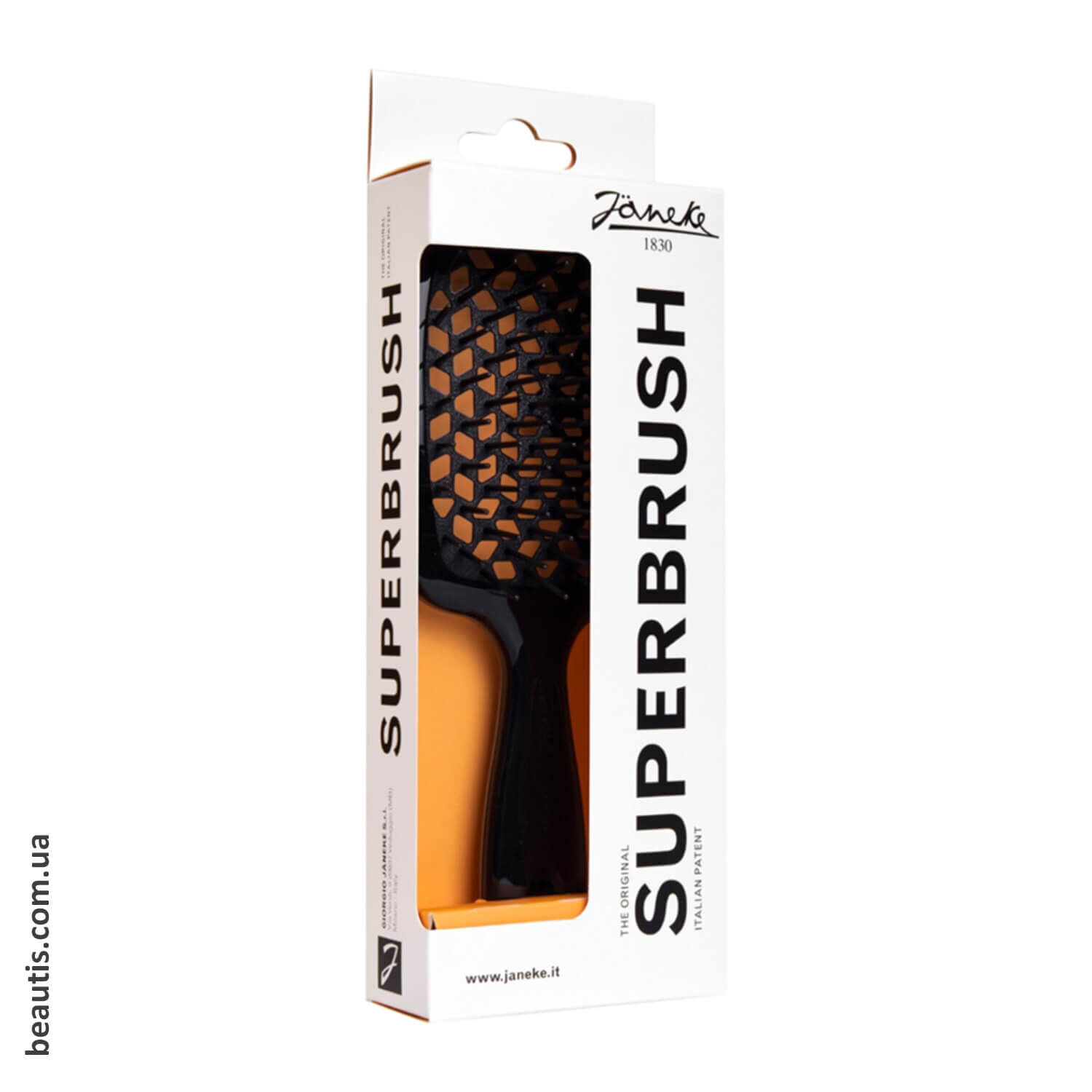 Janeke Superbrush Standart Black  Гребінець чорний