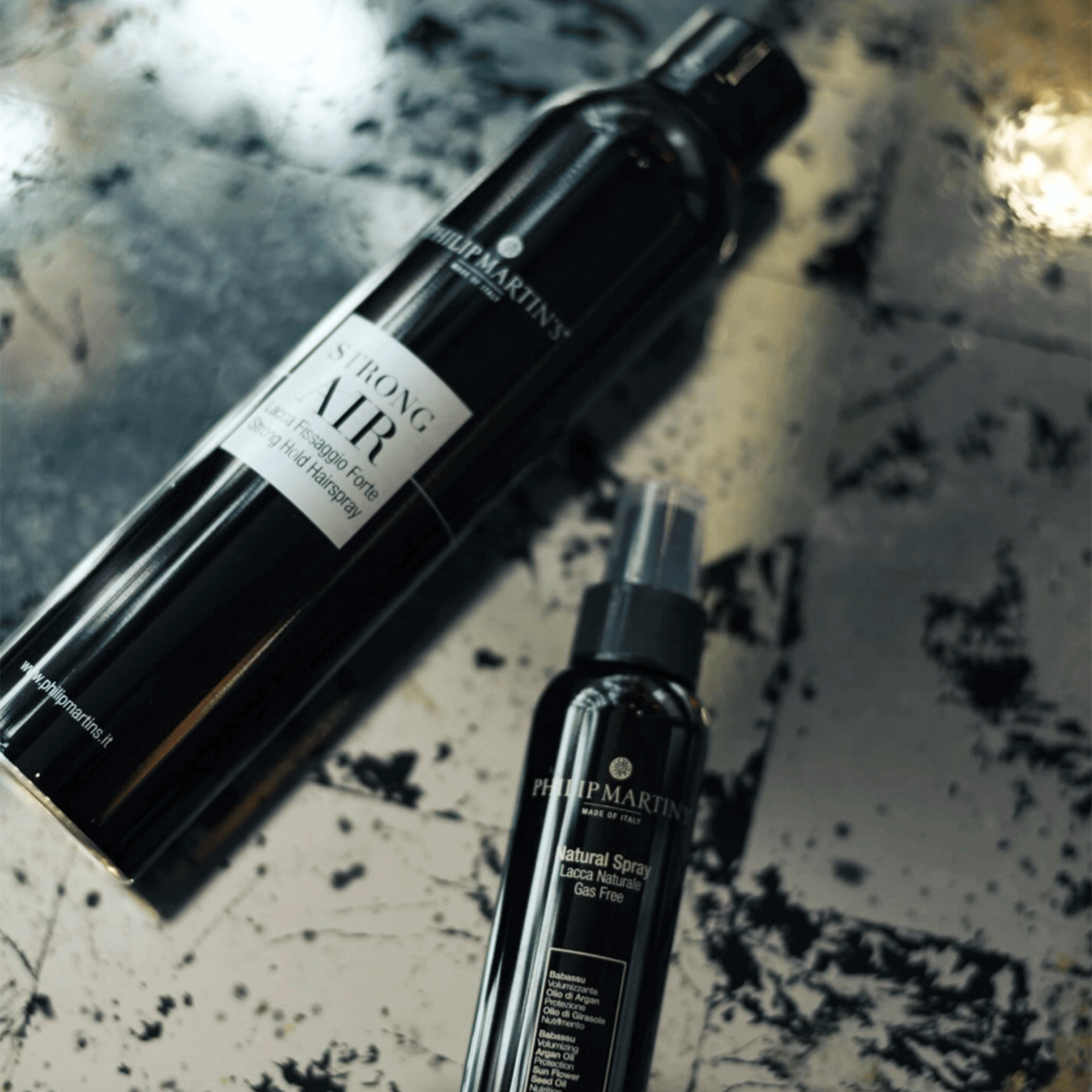 Лак для волос сильной фиксации Philip Martin's Strong Air Lacca Black