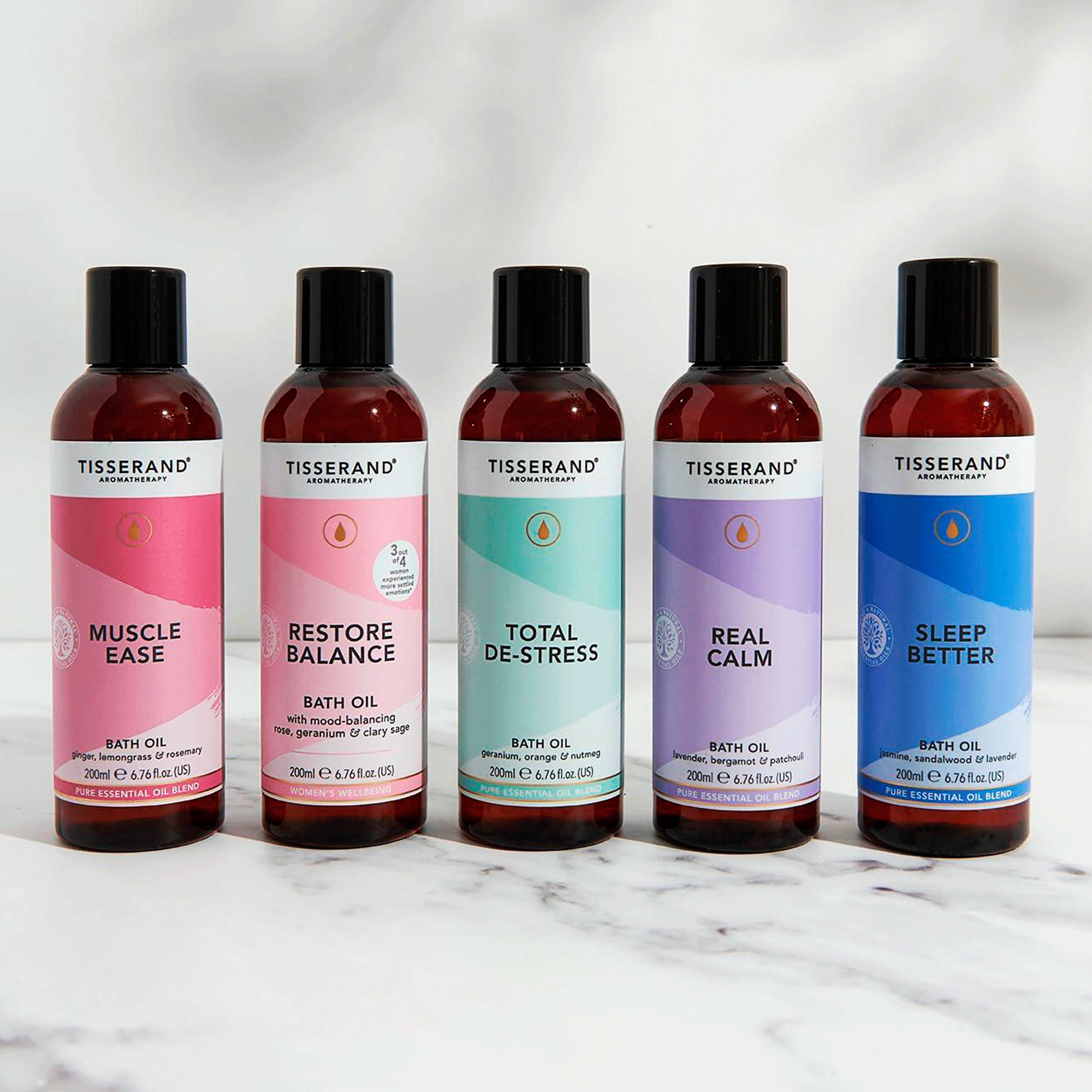 Олія для ванни для зняття стресу Tisserand Bath Oil De-Stress