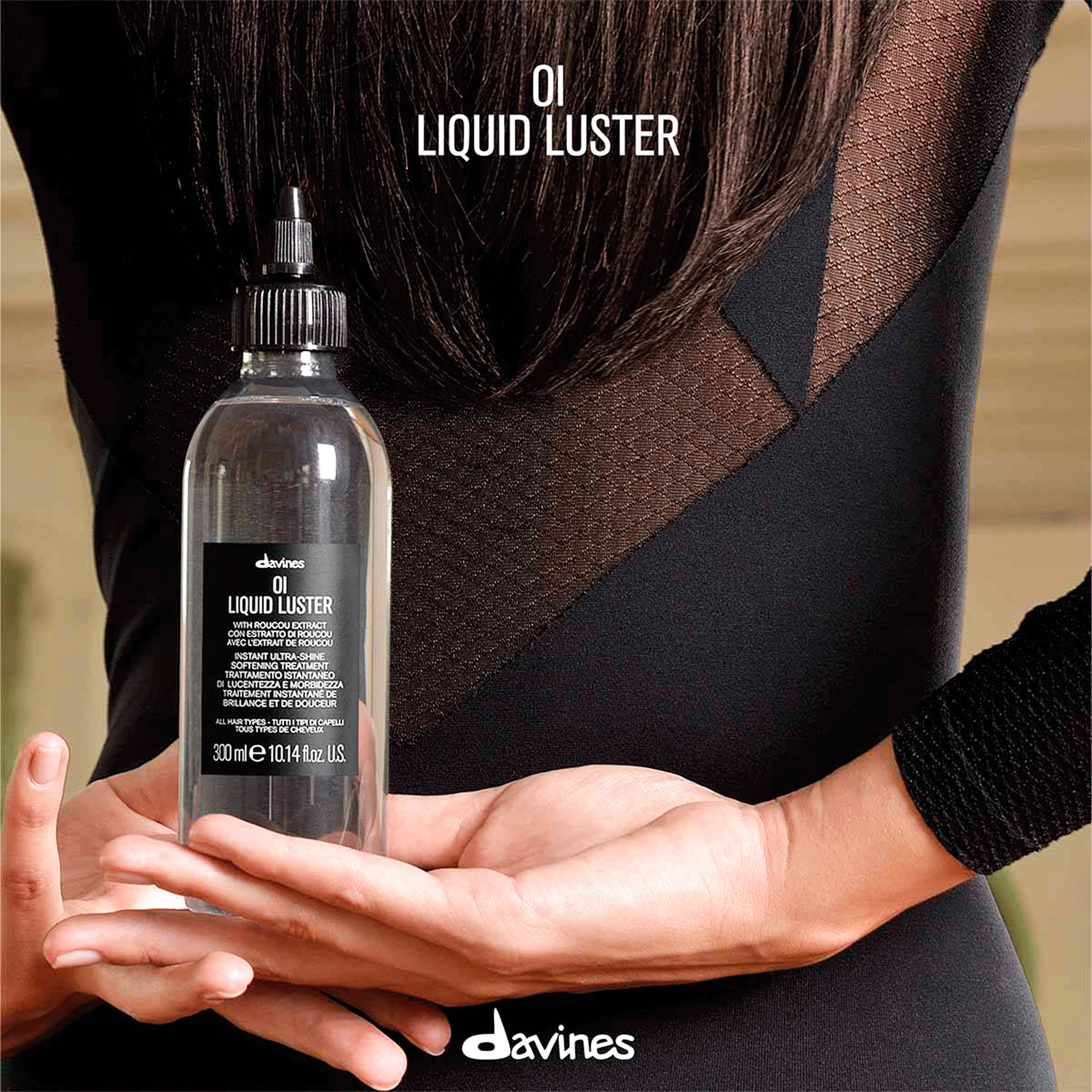 Мгновенное средство для ультра блеска и смягчения волос Davines OI Liquid Luster