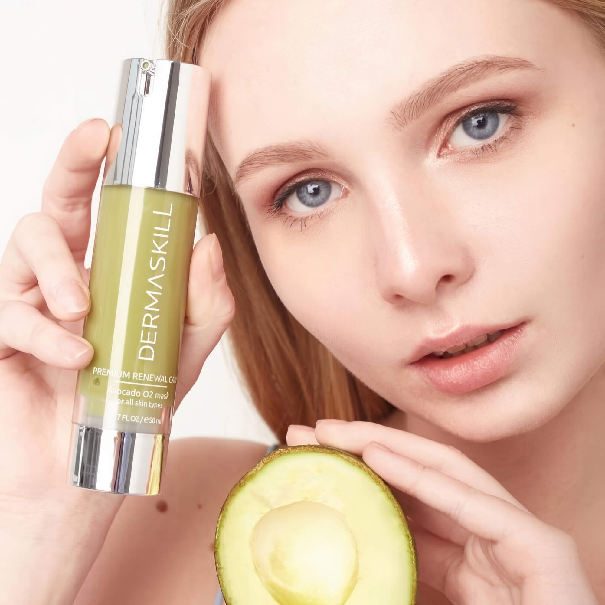 Кислородная маска для лица с авокадо Dermaskill Avocado O2 Mask