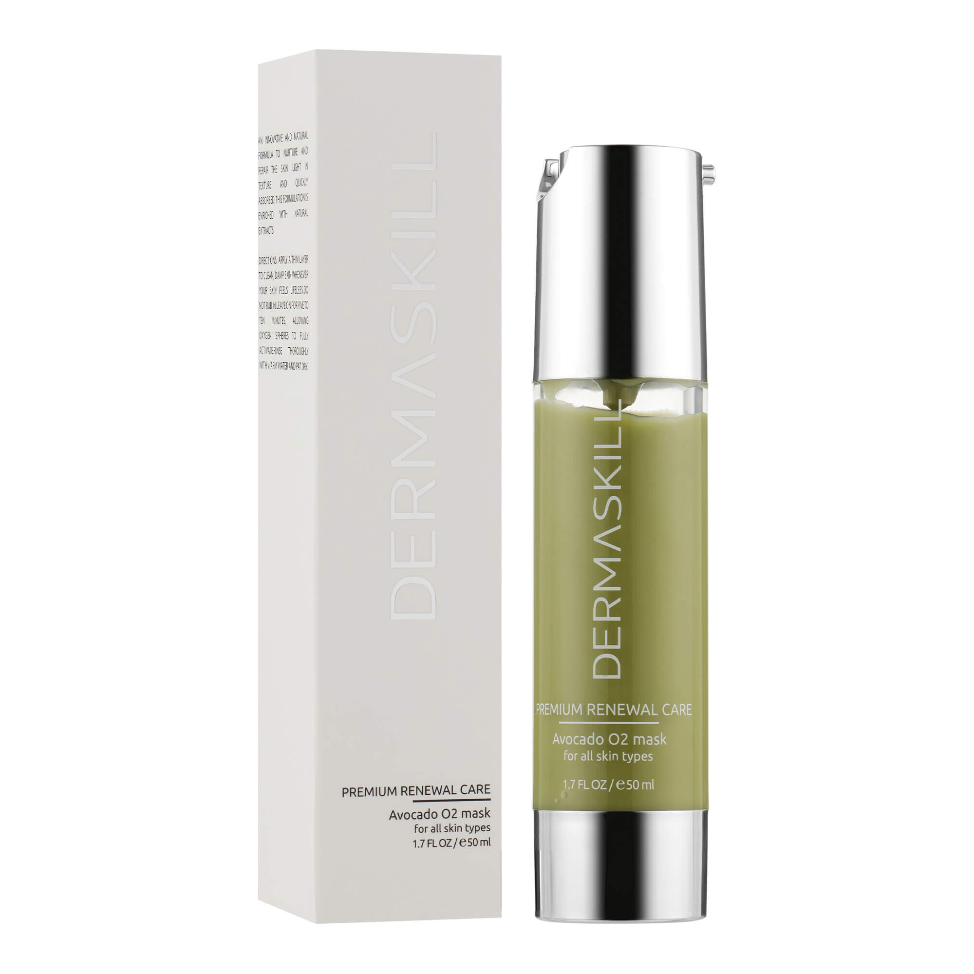 Кислородная маска для лица с авокадо Dermaskill Avocado O2 Mask