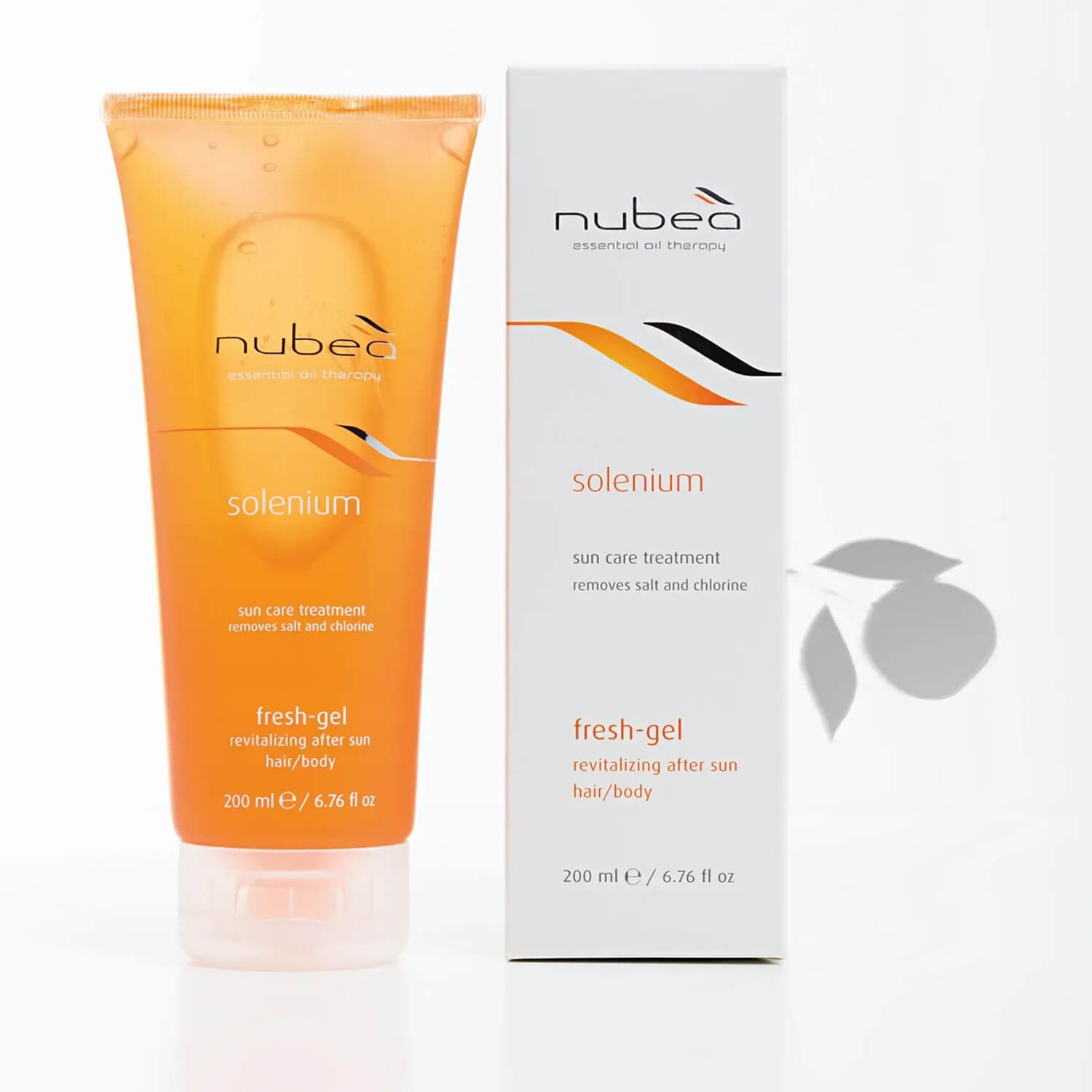 восстанавливающий фреш-гель для волос и тела Nubea Solenium revitalizing fresh gel for hair and body