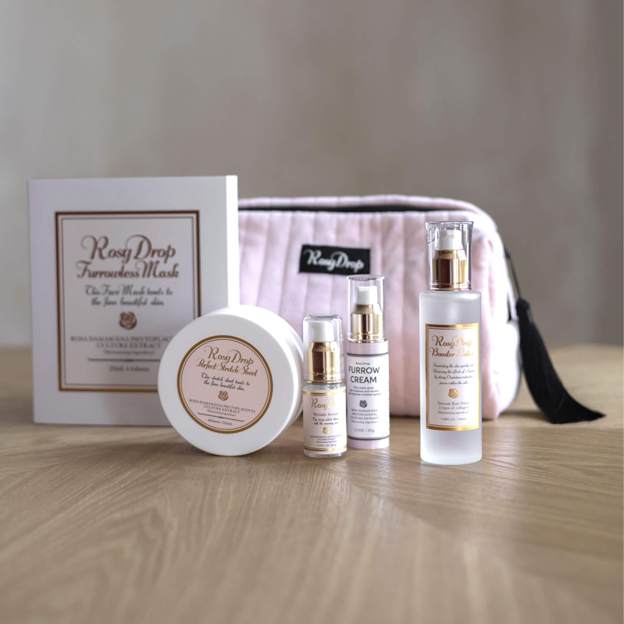 Подарунковий набір з косметичкою Rosy Drop RDN LC