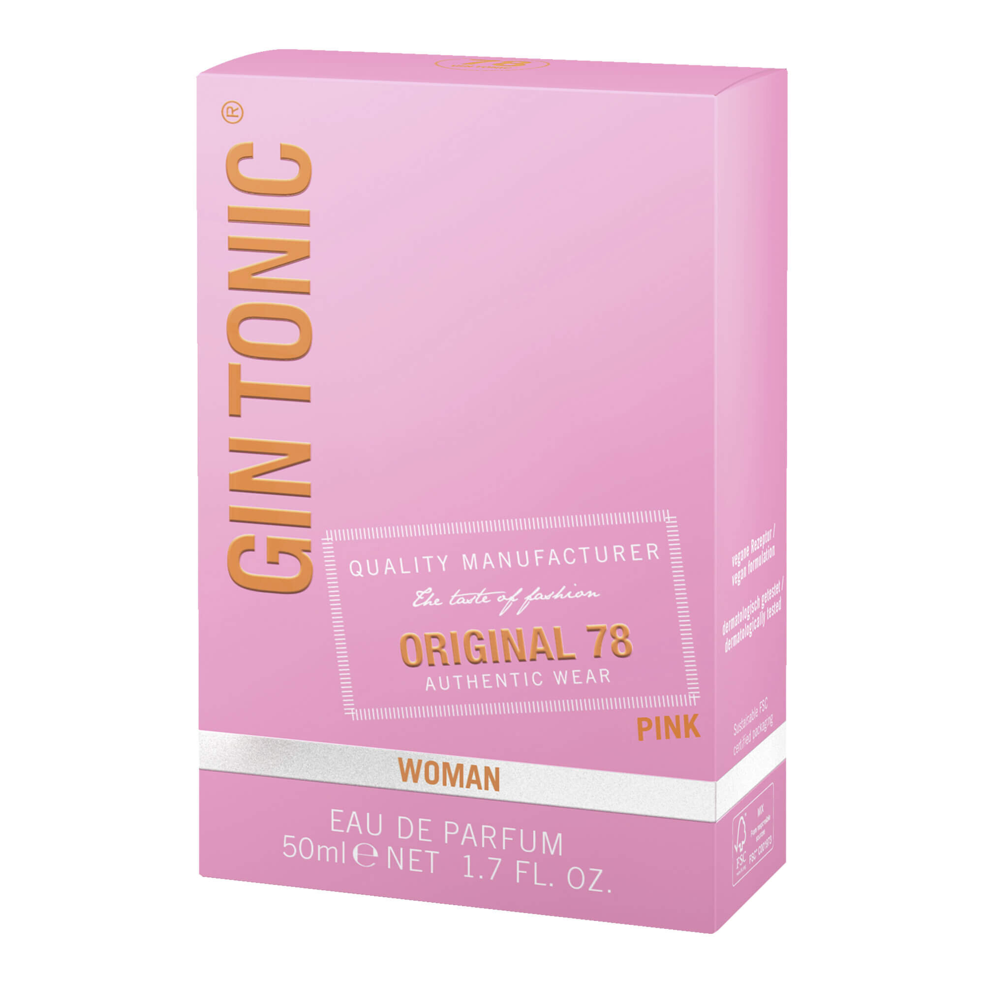 Парфюмерная вода для женщин GIN TONIC Woman Original 78 Pink