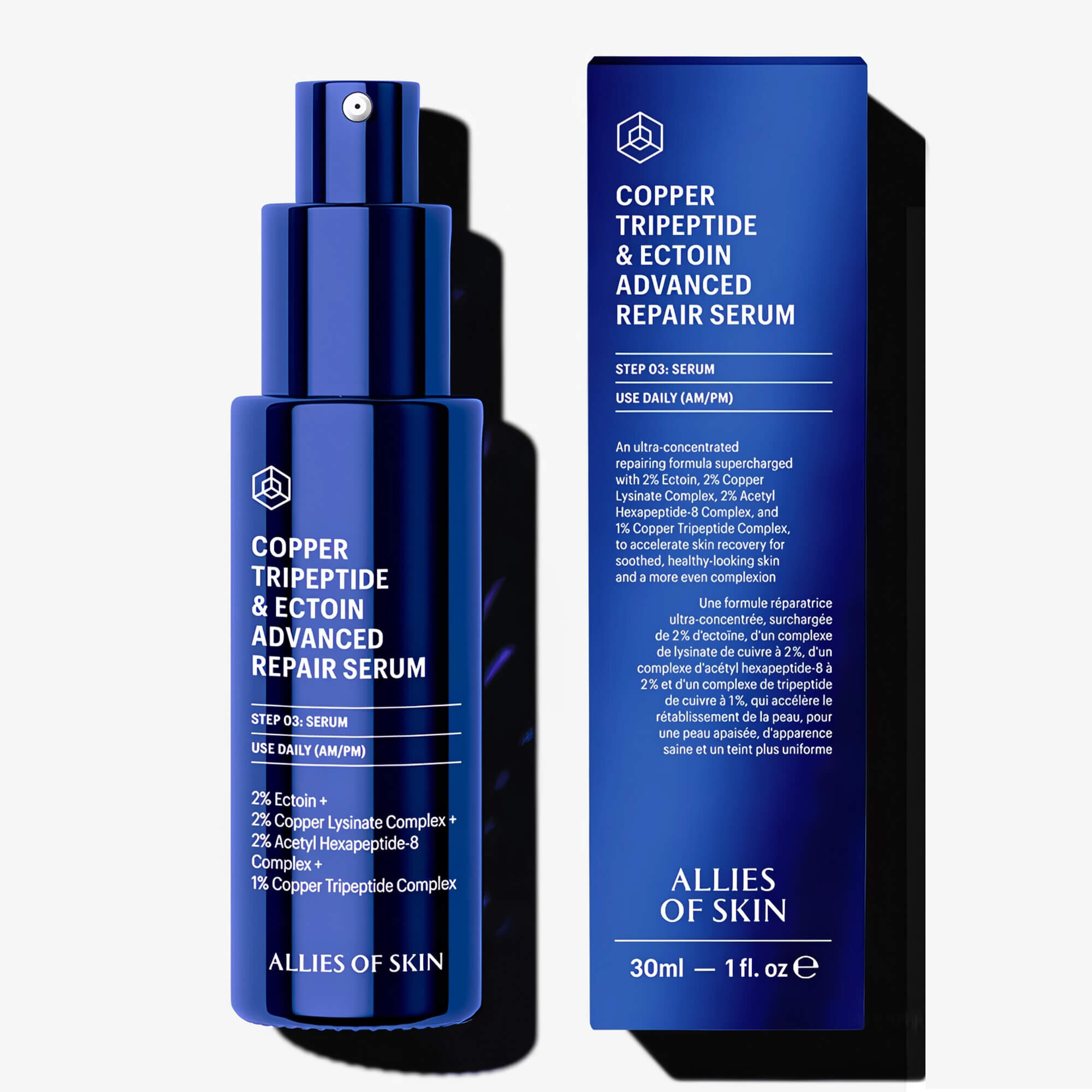 Сыворотка восстанавливающая для лица Allies of Skin Copper Tripeptide & Ectoin Advanced Repair Serum