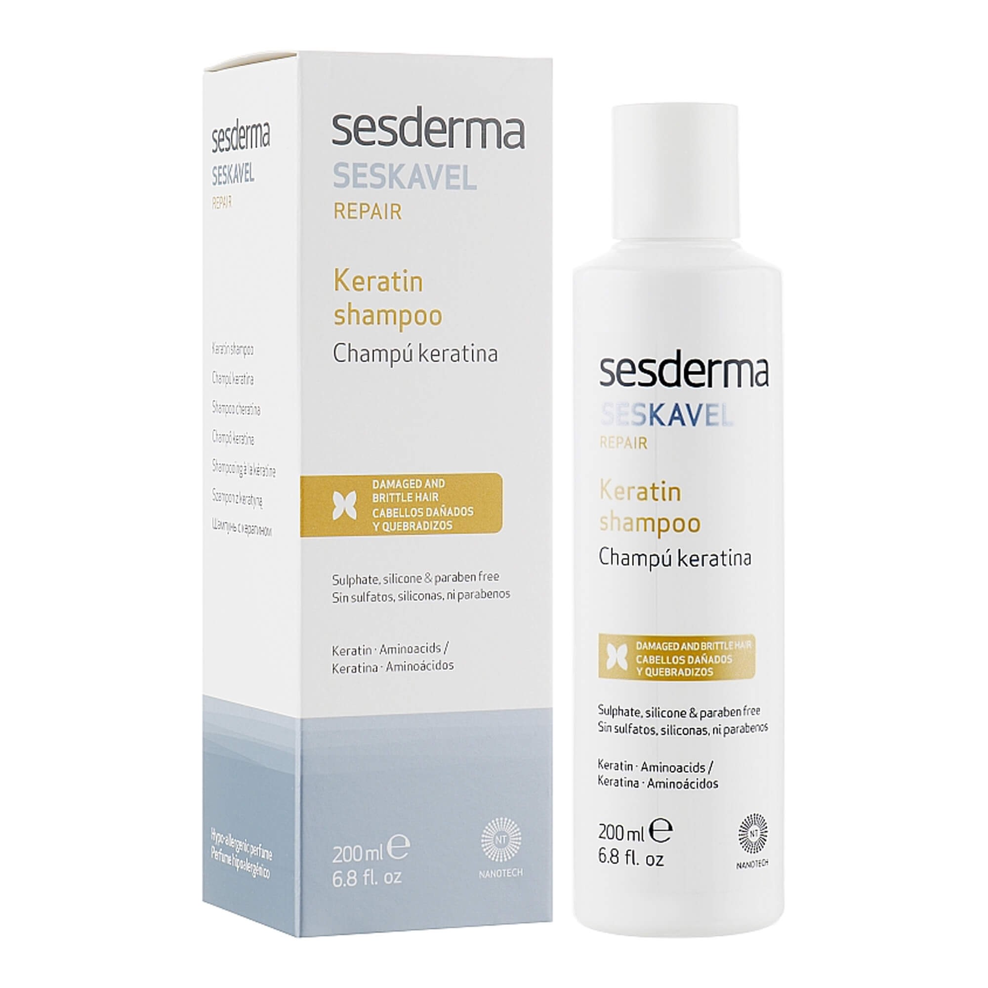 Sesderma Seskavel Repair Keratin Shampoo Киев