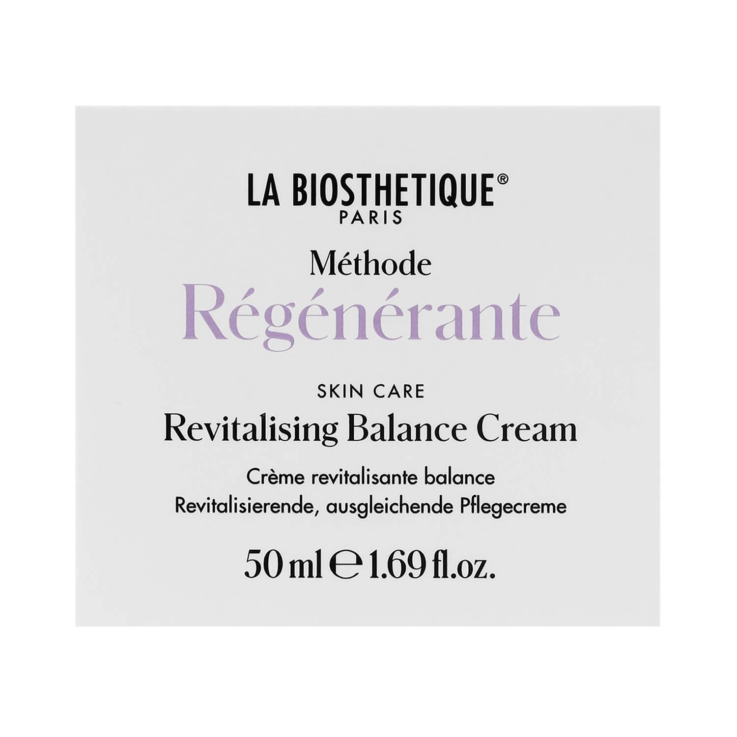Ревіталізуючий балансуючий крем для обличчя La Biosthetique Methode Regenerante Revitalising Balance Cream 