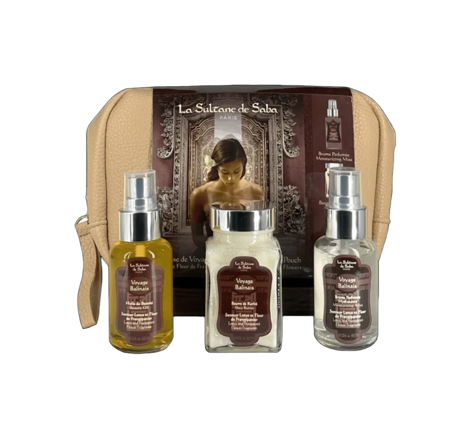 La Sultane de Saba Balinese Body Set with Pouch - Набір для тіла Балі з косметичкою